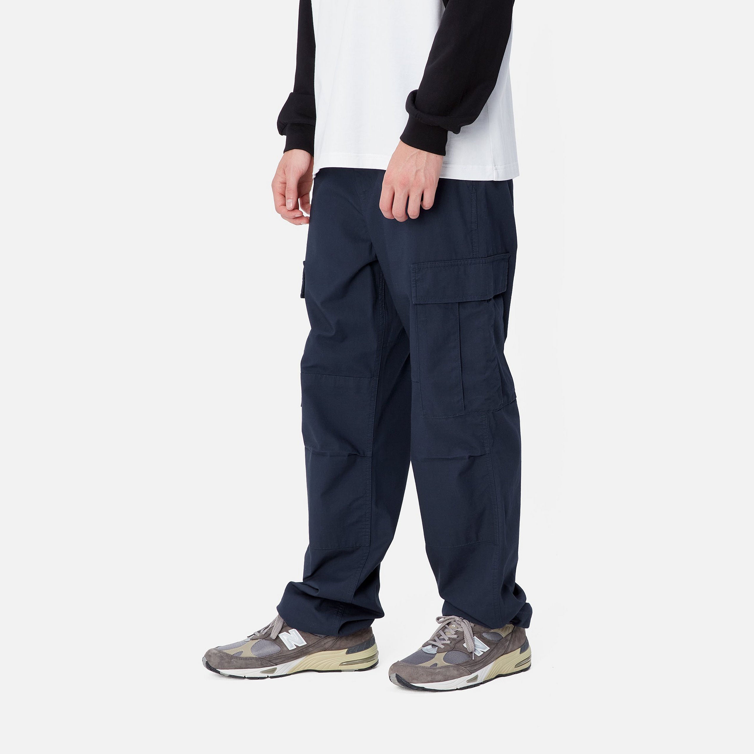 REGULAR CARGO PANT - Air Force Blue (rinsed)