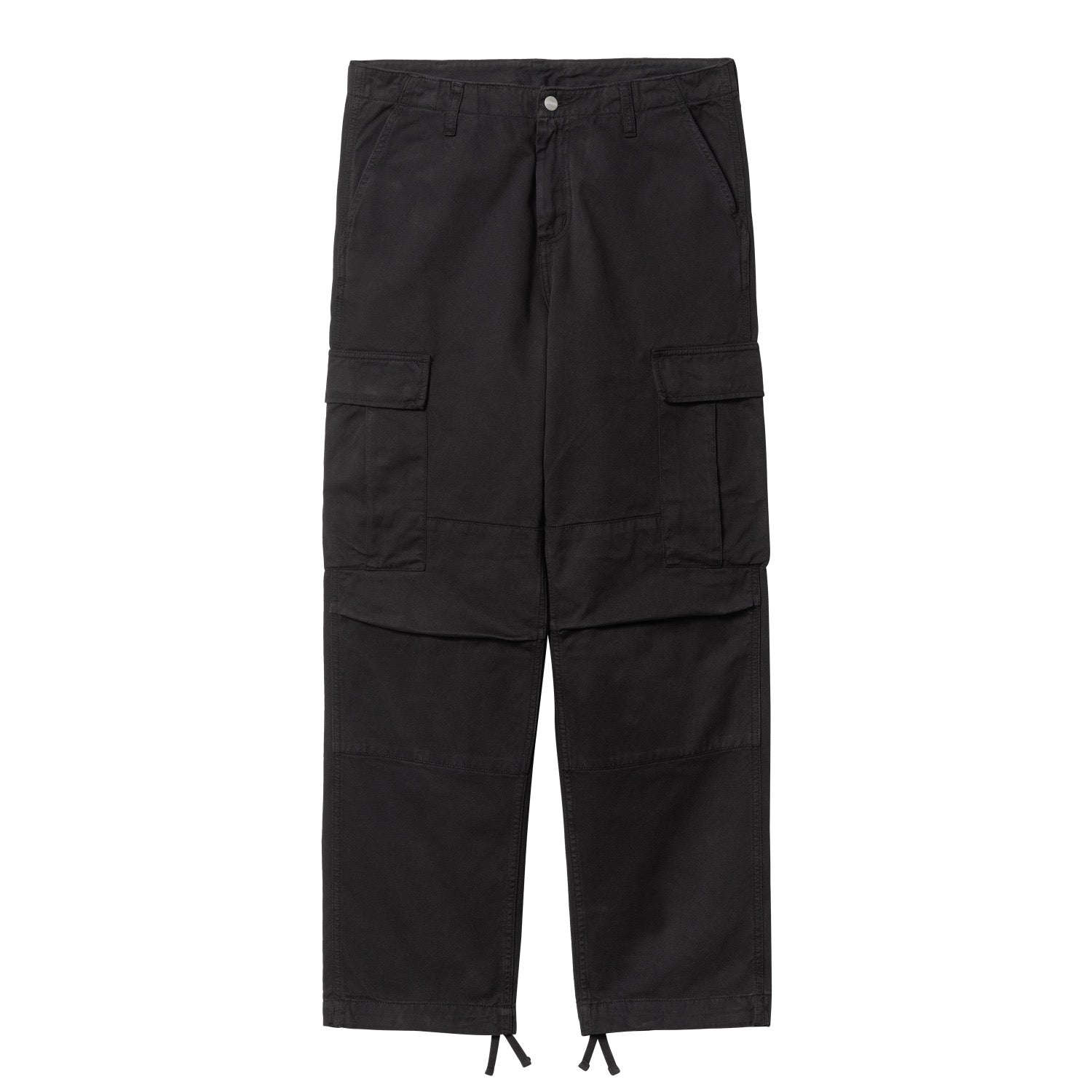 REGULAR CARGO PANT - Black (garment dyed)