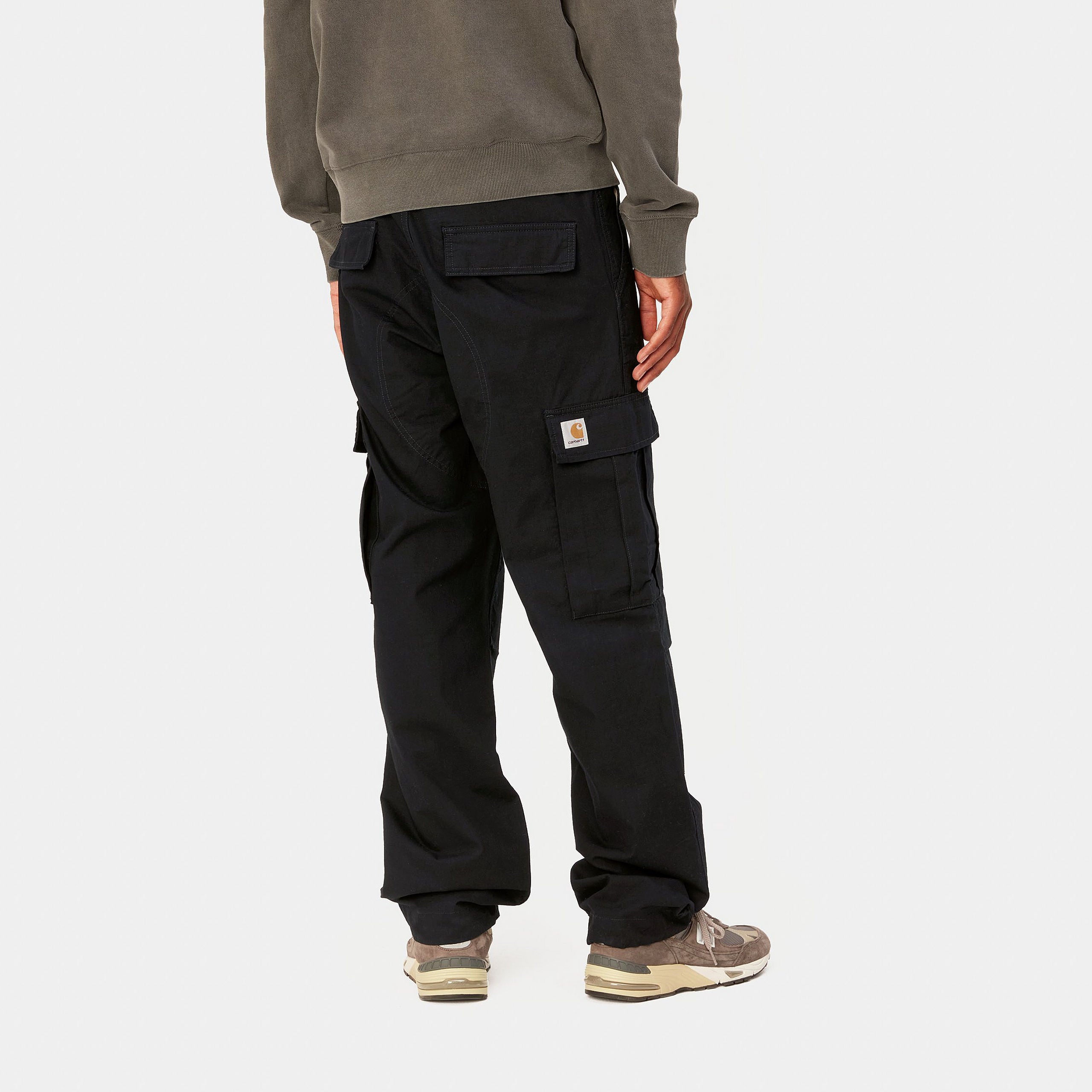 REGULAR CARGO PANT - Black (rinsed)