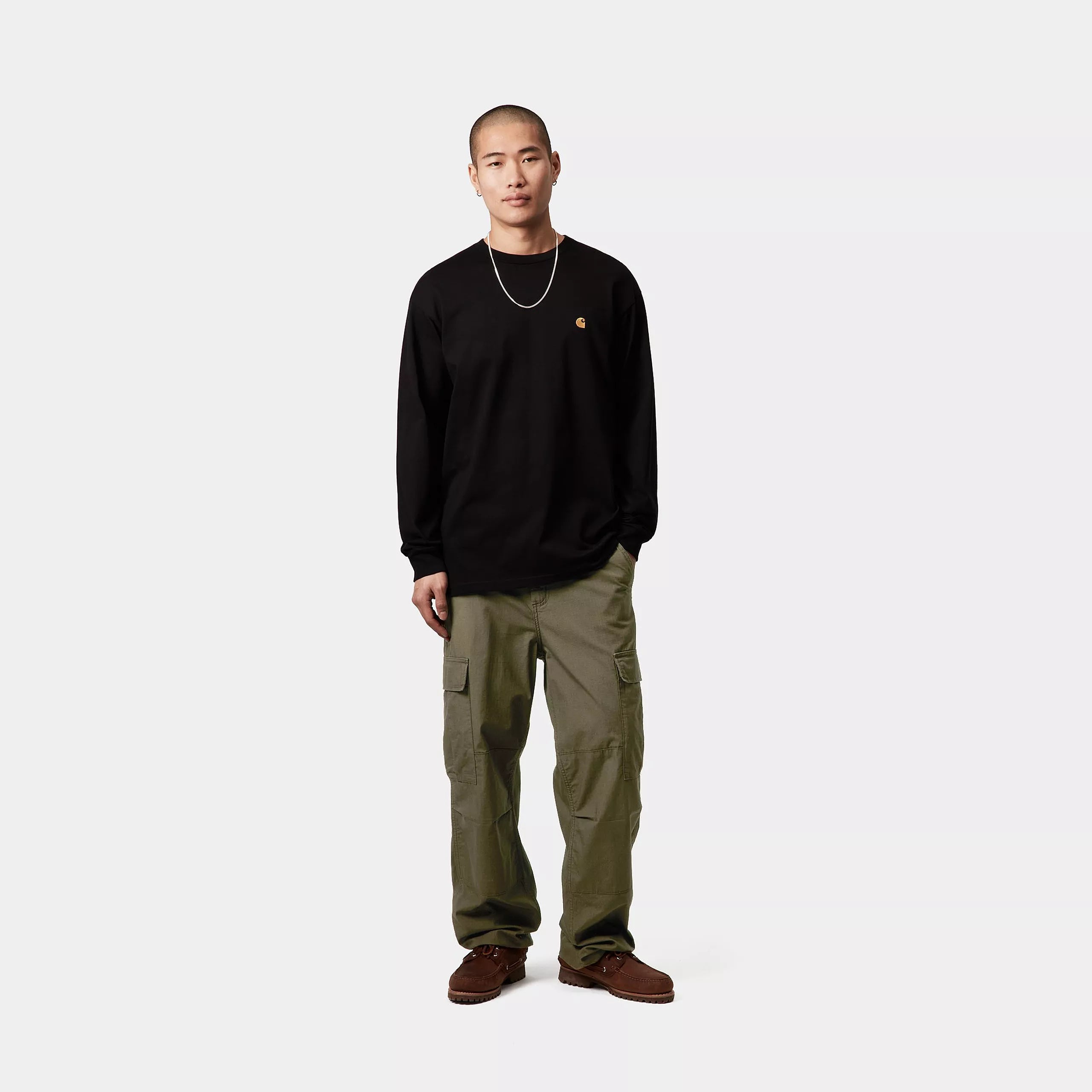 REGULAR CARGO PANT - Cypress (rinsed)