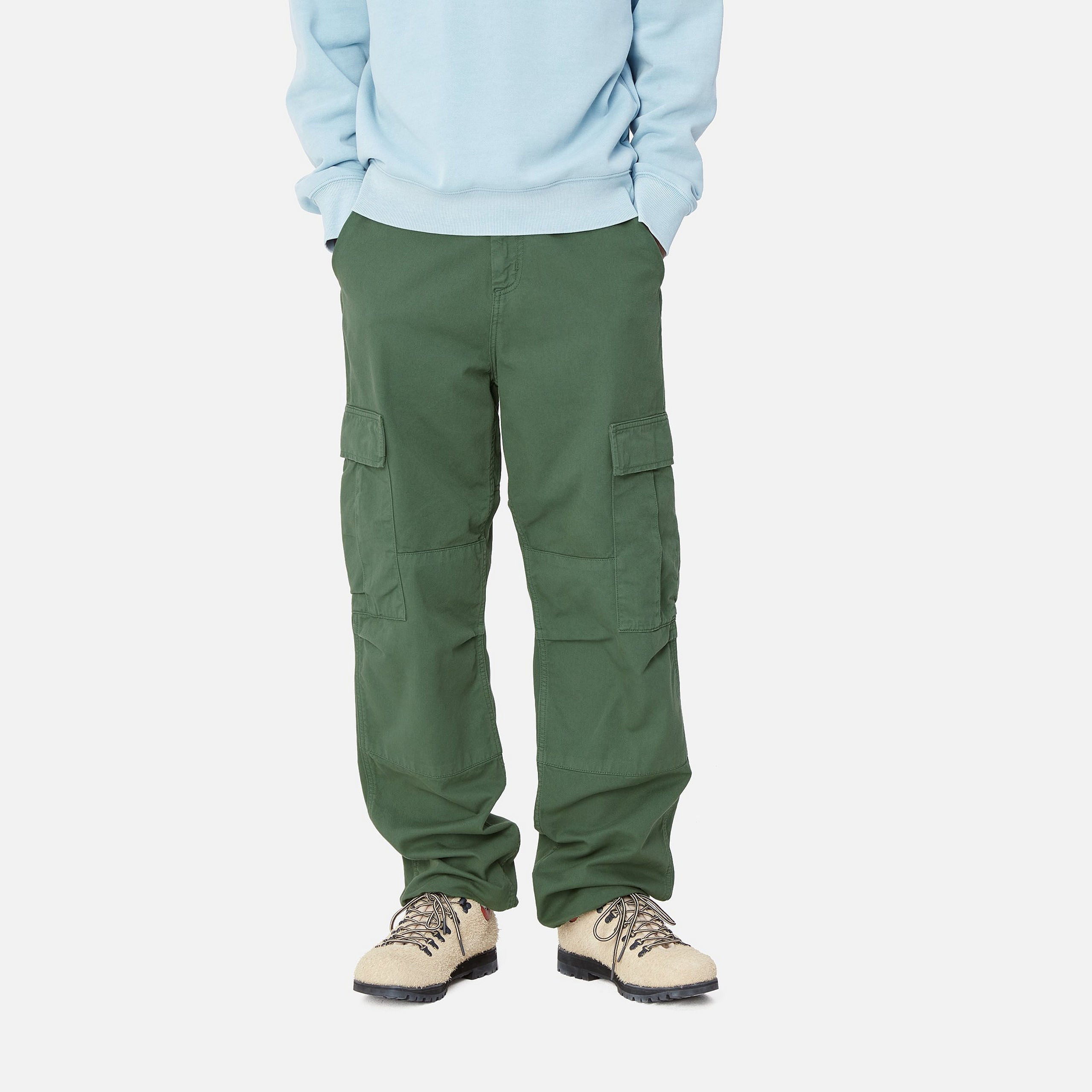 REGULAR CARGO PANT - Duck Green (garment dyed)