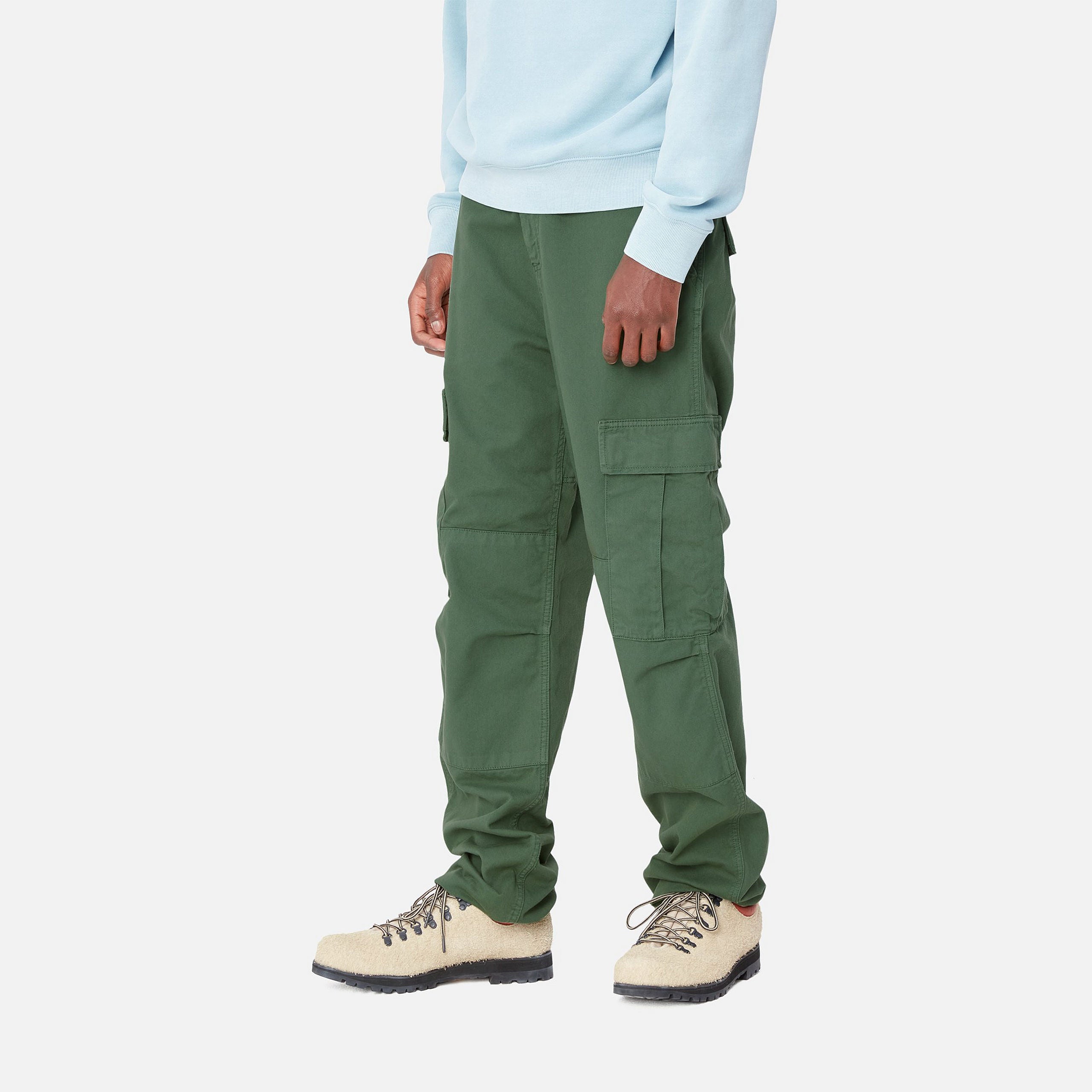 REGULAR CARGO PANT - Duck Green (garment dyed)