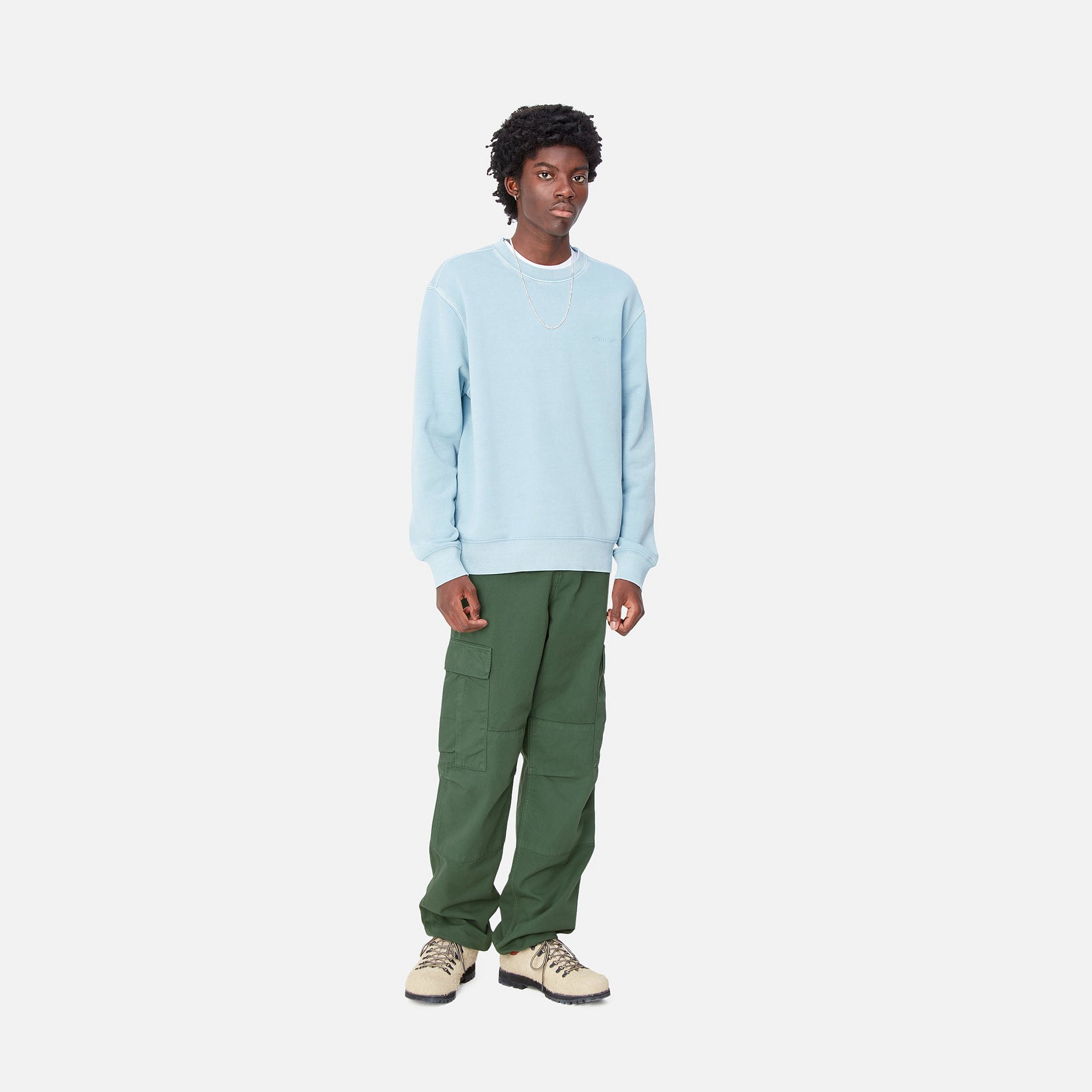 REGULAR CARGO PANT - Duck Green (garment dyed)