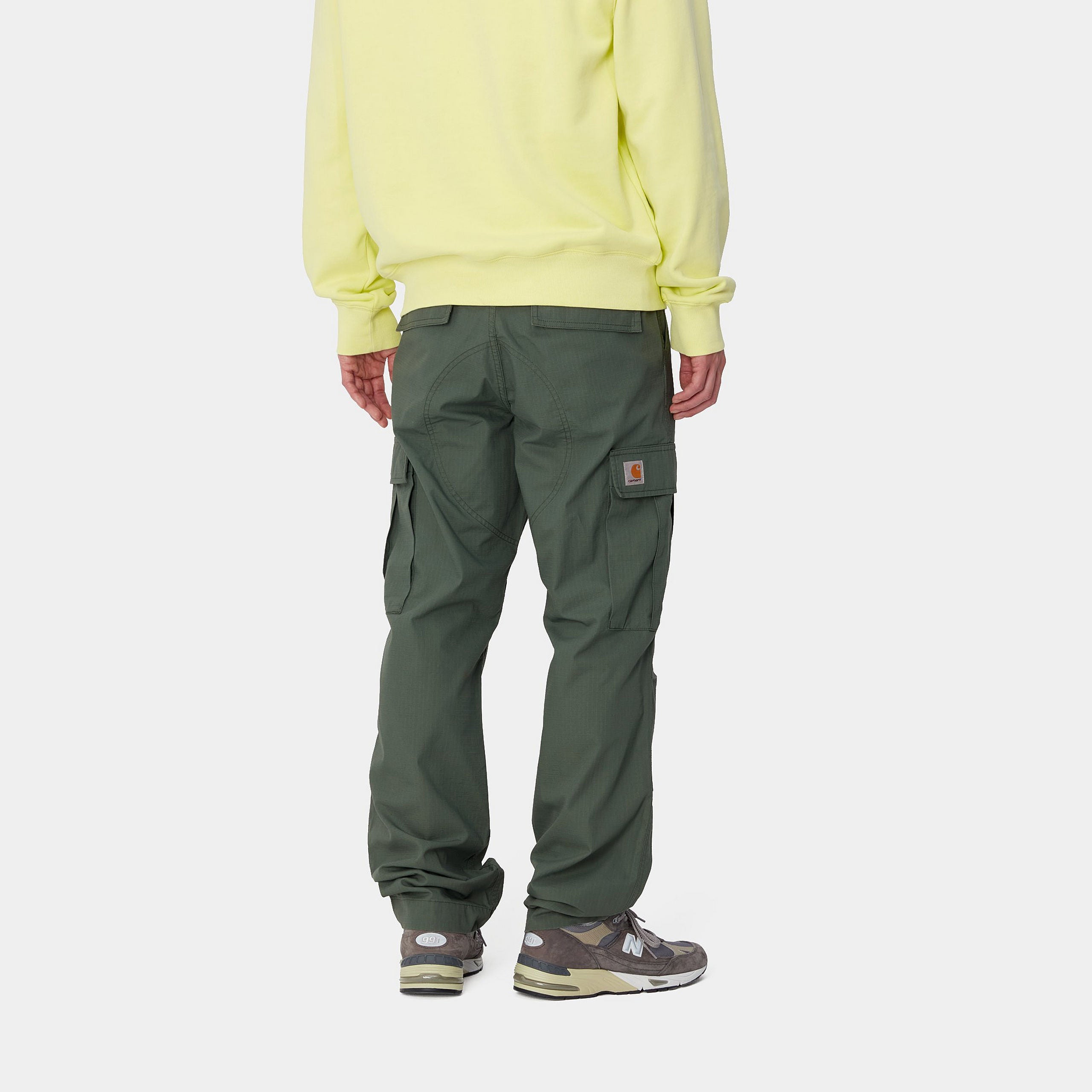 REGULAR CARGO PANT - Duck Green (rinsed)