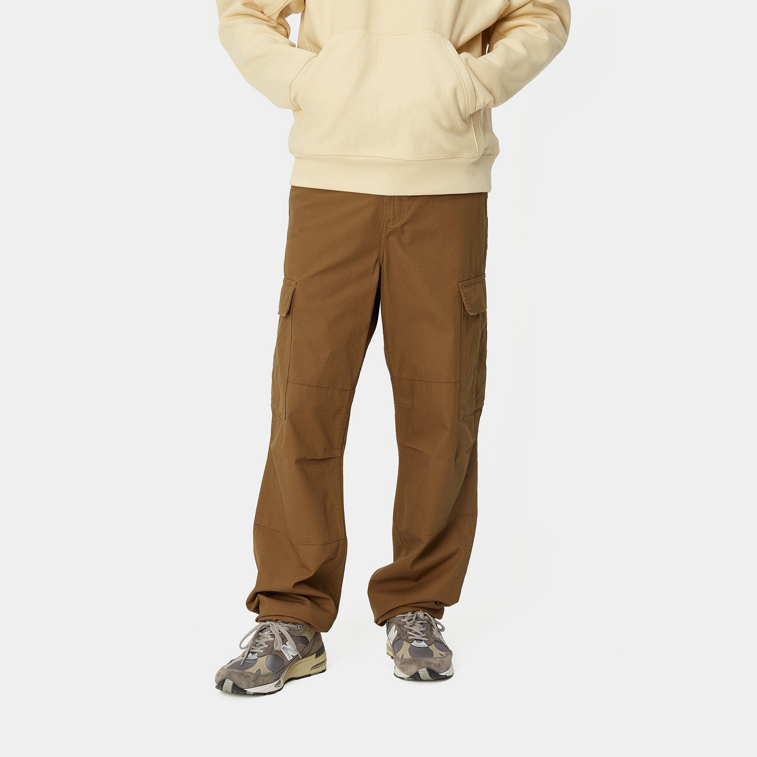 REGULAR CARGO PANT - Hamilton Brown (rinsed)