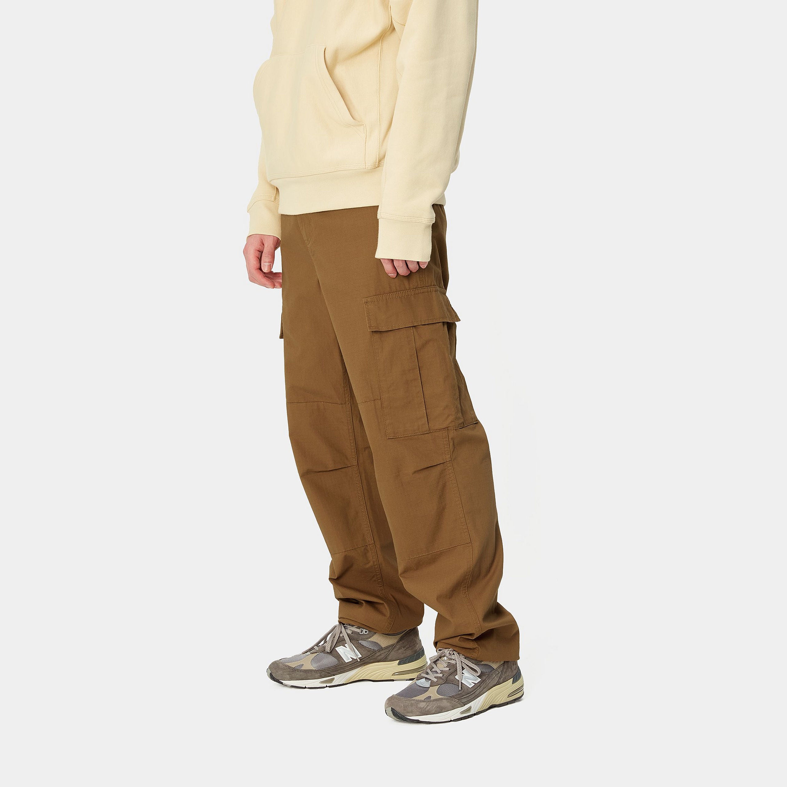 REGULAR CARGO PANT - Hamilton Brown (rinsed)