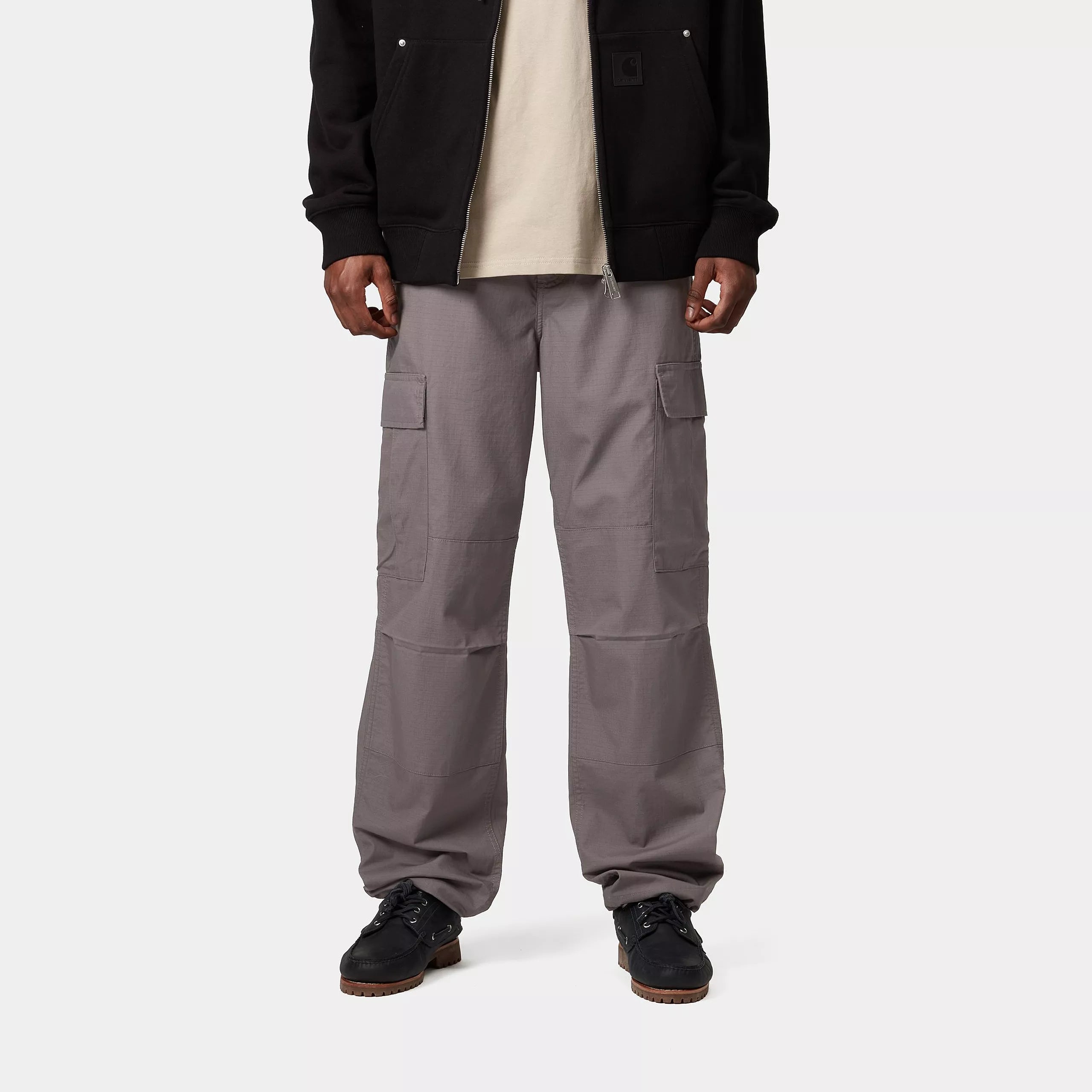 REGULAR CARGO PANT - Manta (rinsed)