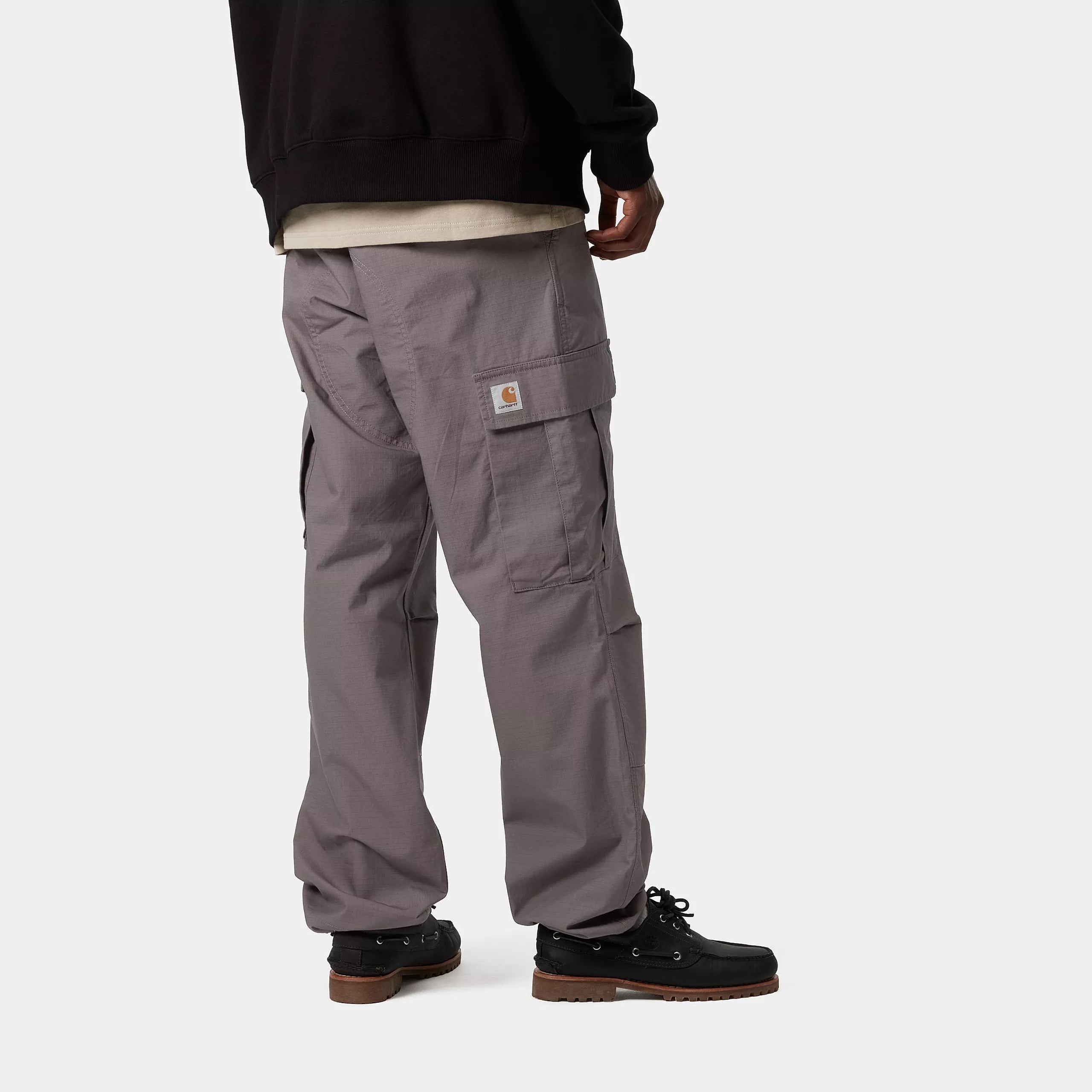 REGULAR CARGO PANT - Manta (rinsed)