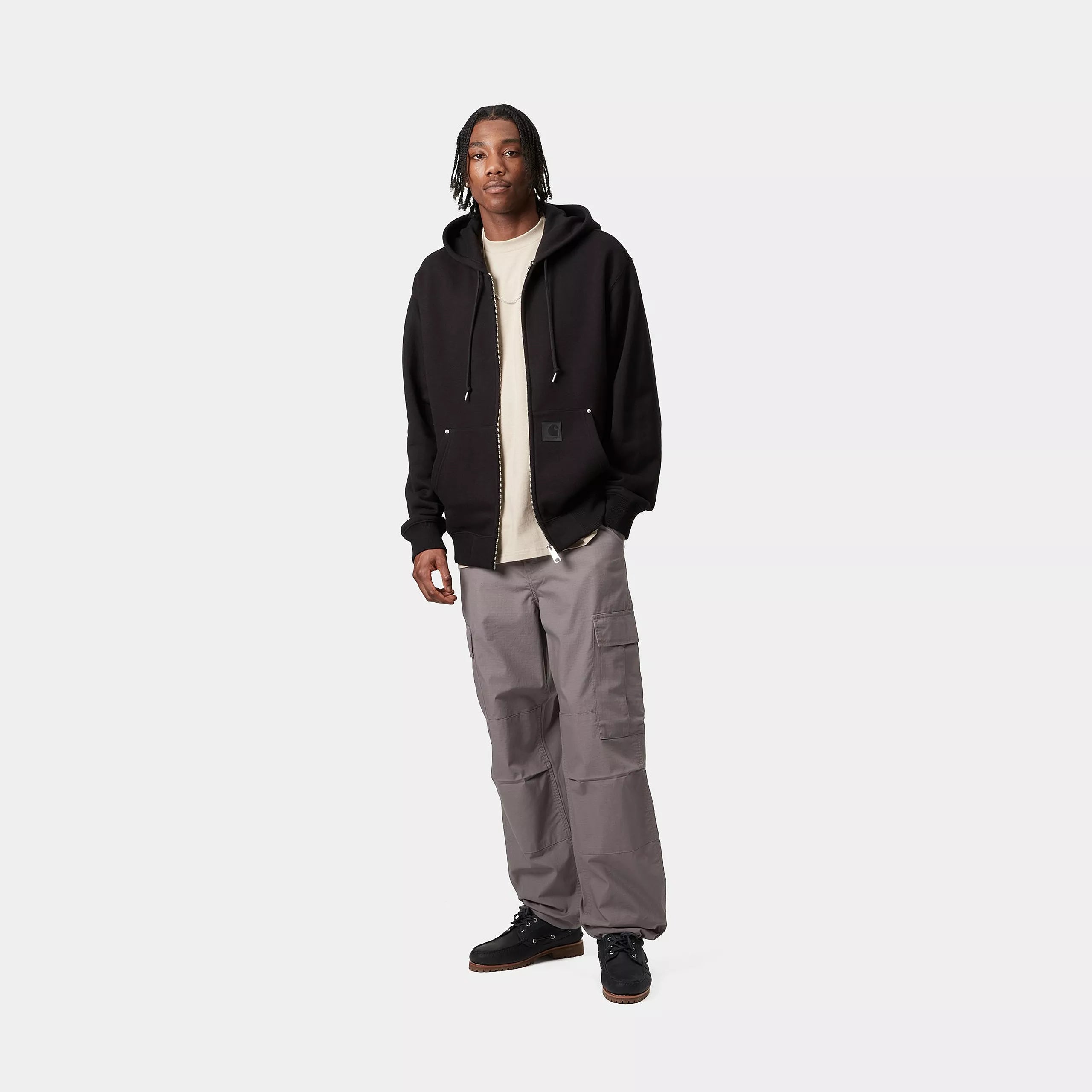 REGULAR CARGO PANT - Manta (rinsed)