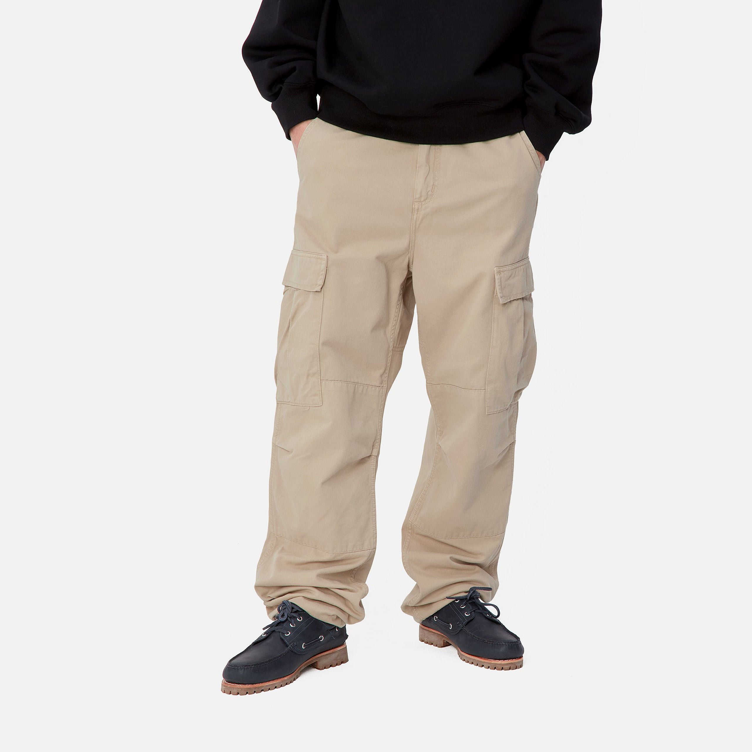 REGULAR CARGO PANT - Wall (garment dyed)