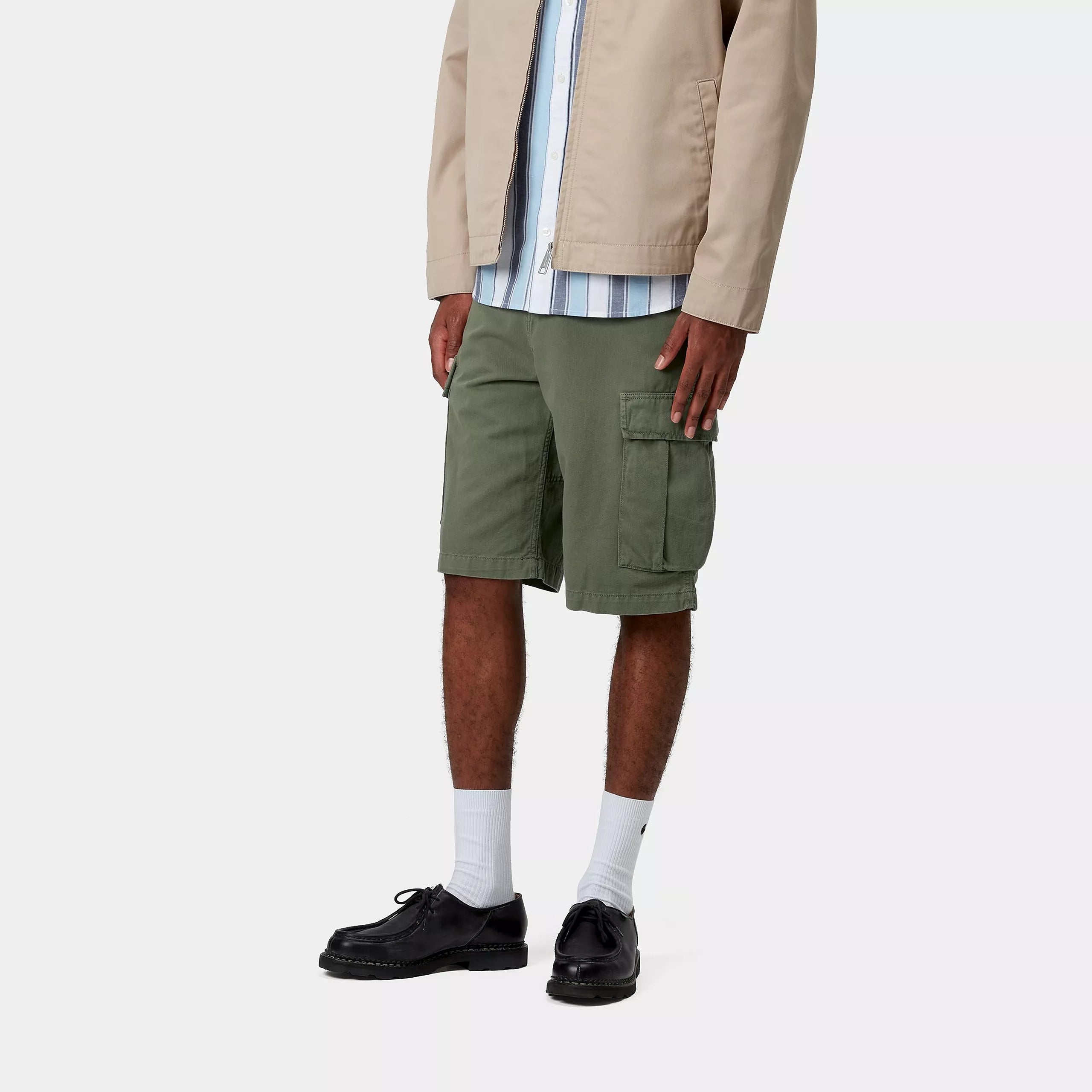 REGULAR CARGO SHORT - Dollar Green (garment dyed)