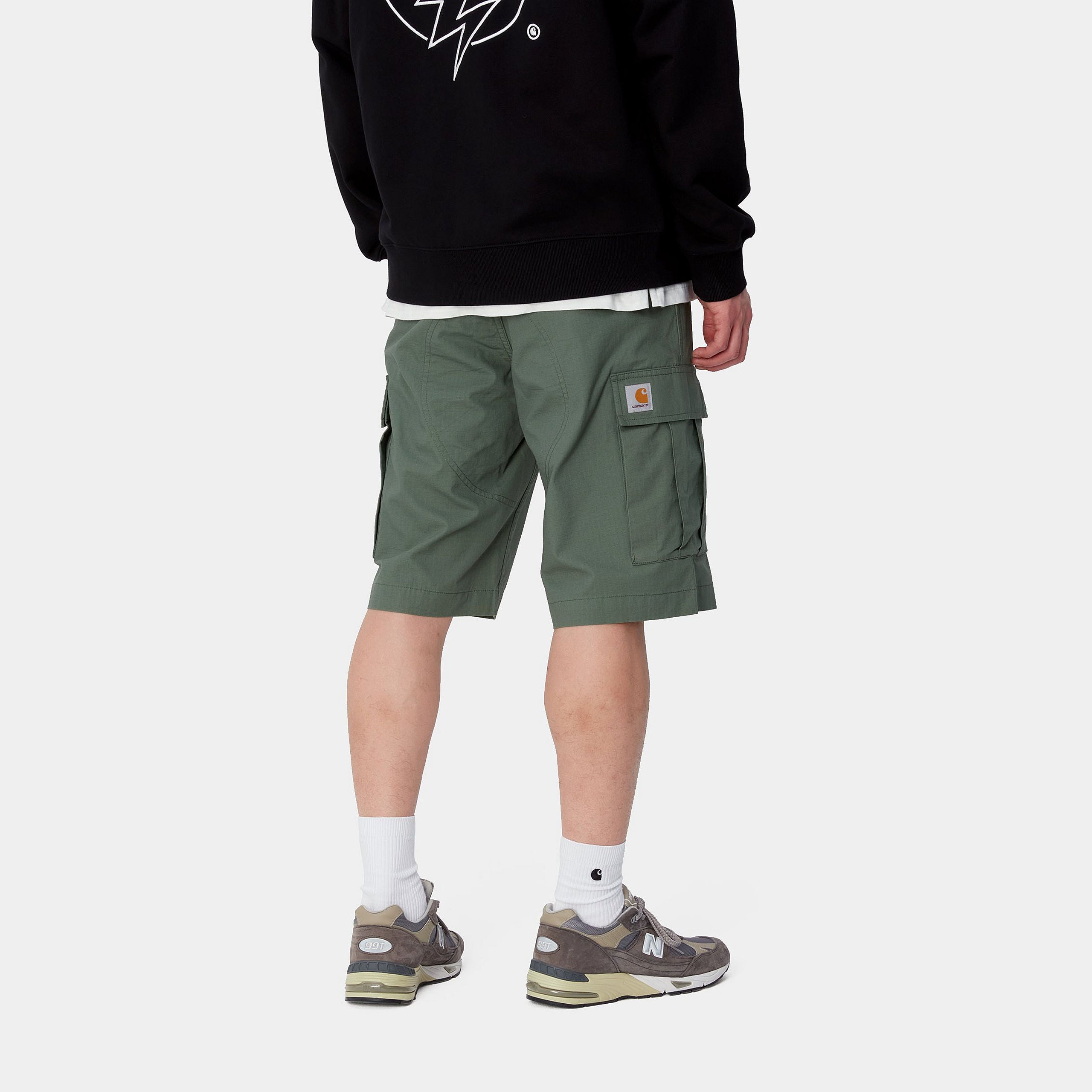 REGULAR CARGO SHORT - Duck Green (rinsed)