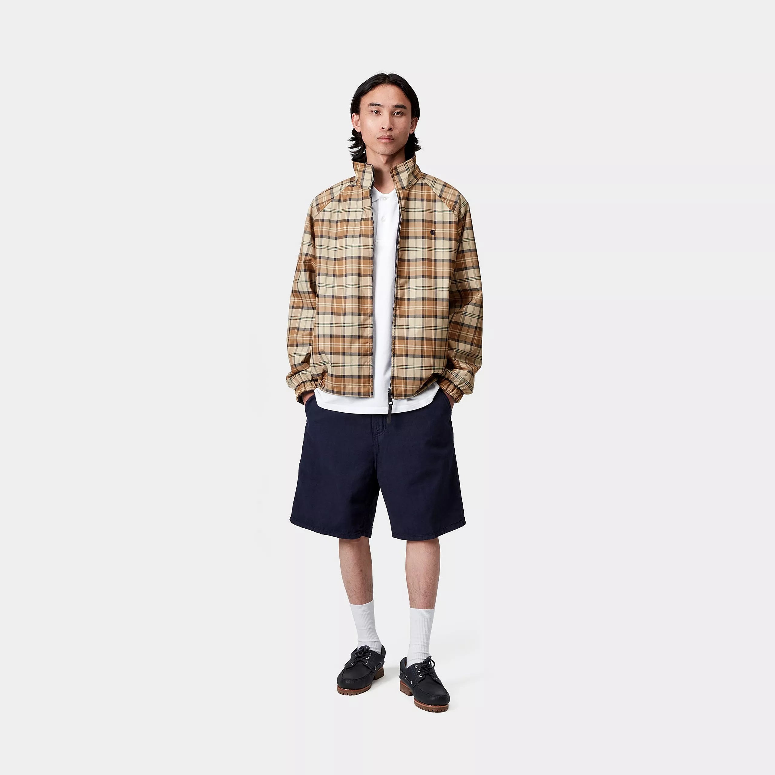 REVERSIBLE PLANER JACKET - Planer Jacket, Planer Check, Wall / Air Force Blue