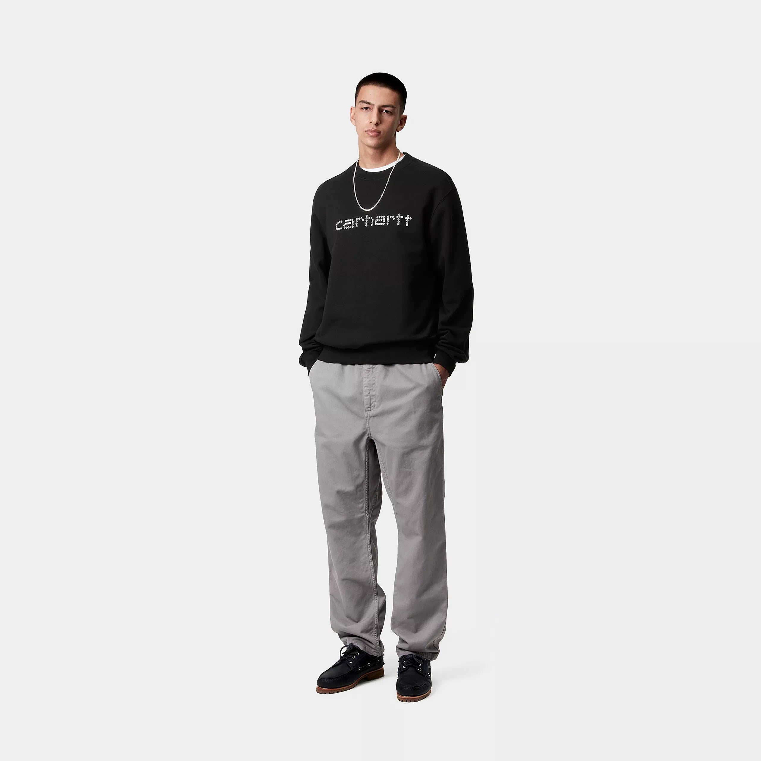 スウェット・トレーナー CARHARTT RIVET SCRIPT SWEATSHIRT SA681 リベットスクリプトスウェット