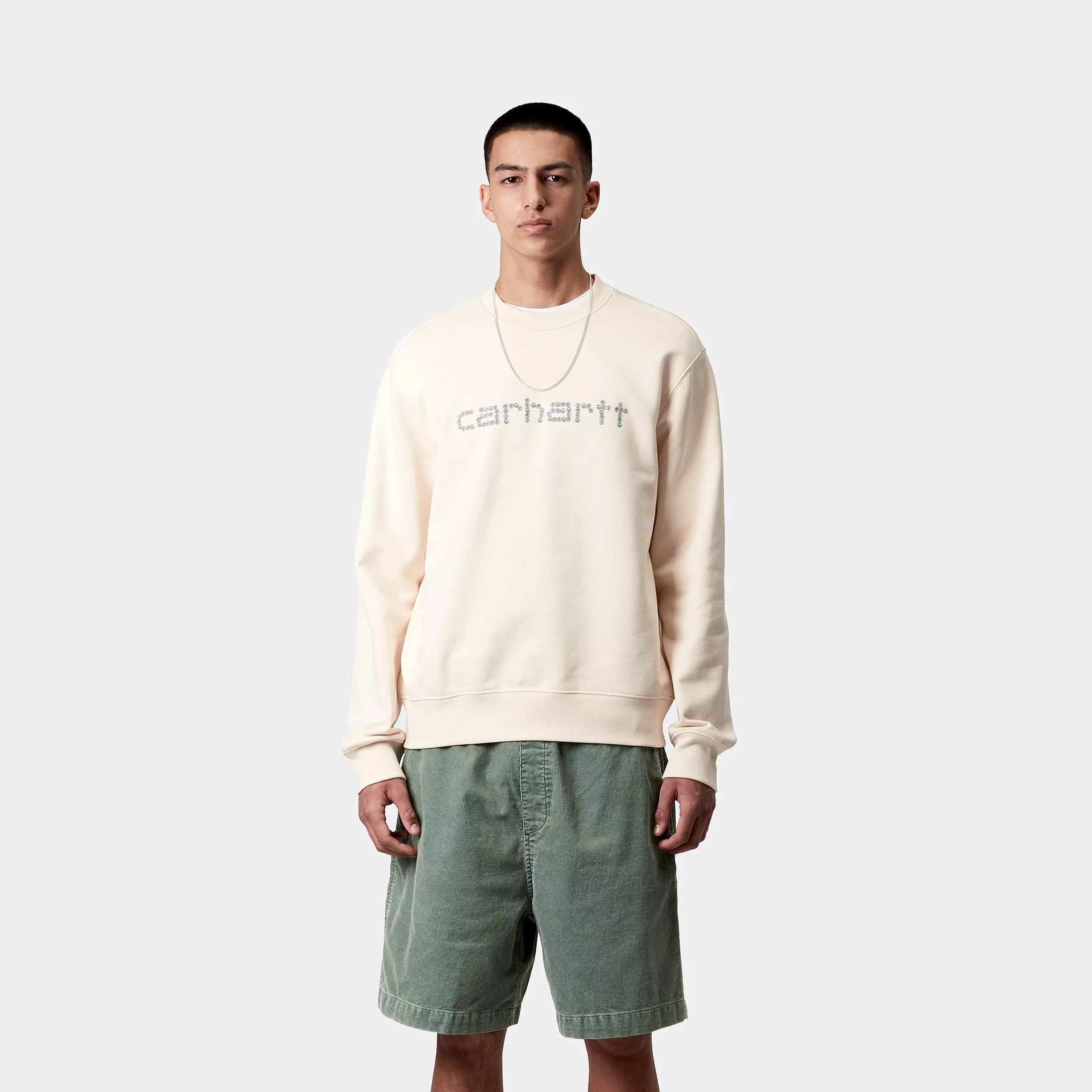 RIVET SCRIPT SWEAT - Natural 2