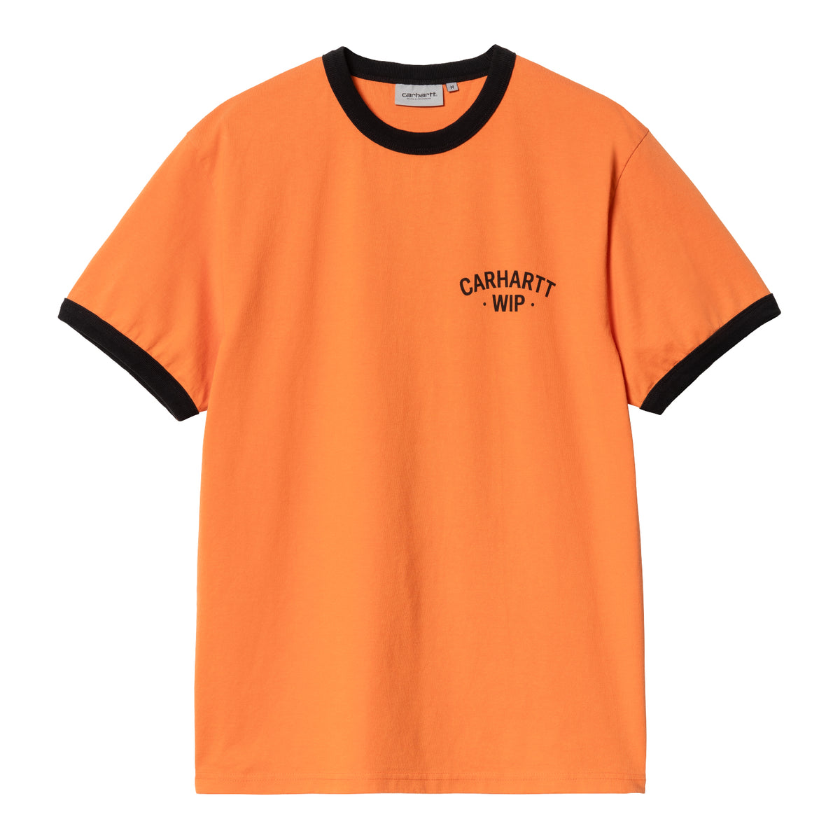 S/S 89 RINGER T-SHIRT - Pumpkin / Black 1