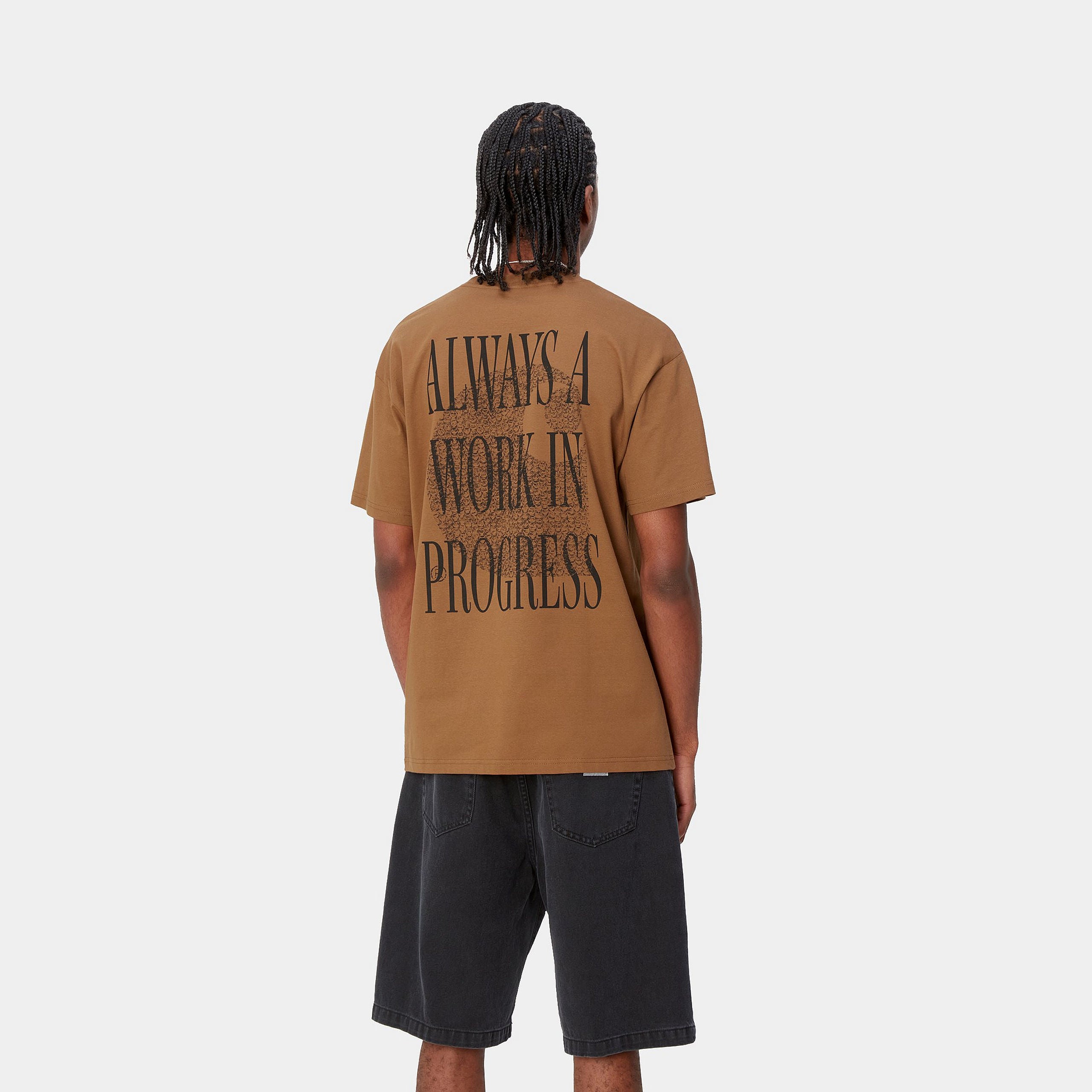 S/S ALWAYS A WIP T-SHIRT - Hamilton Brown