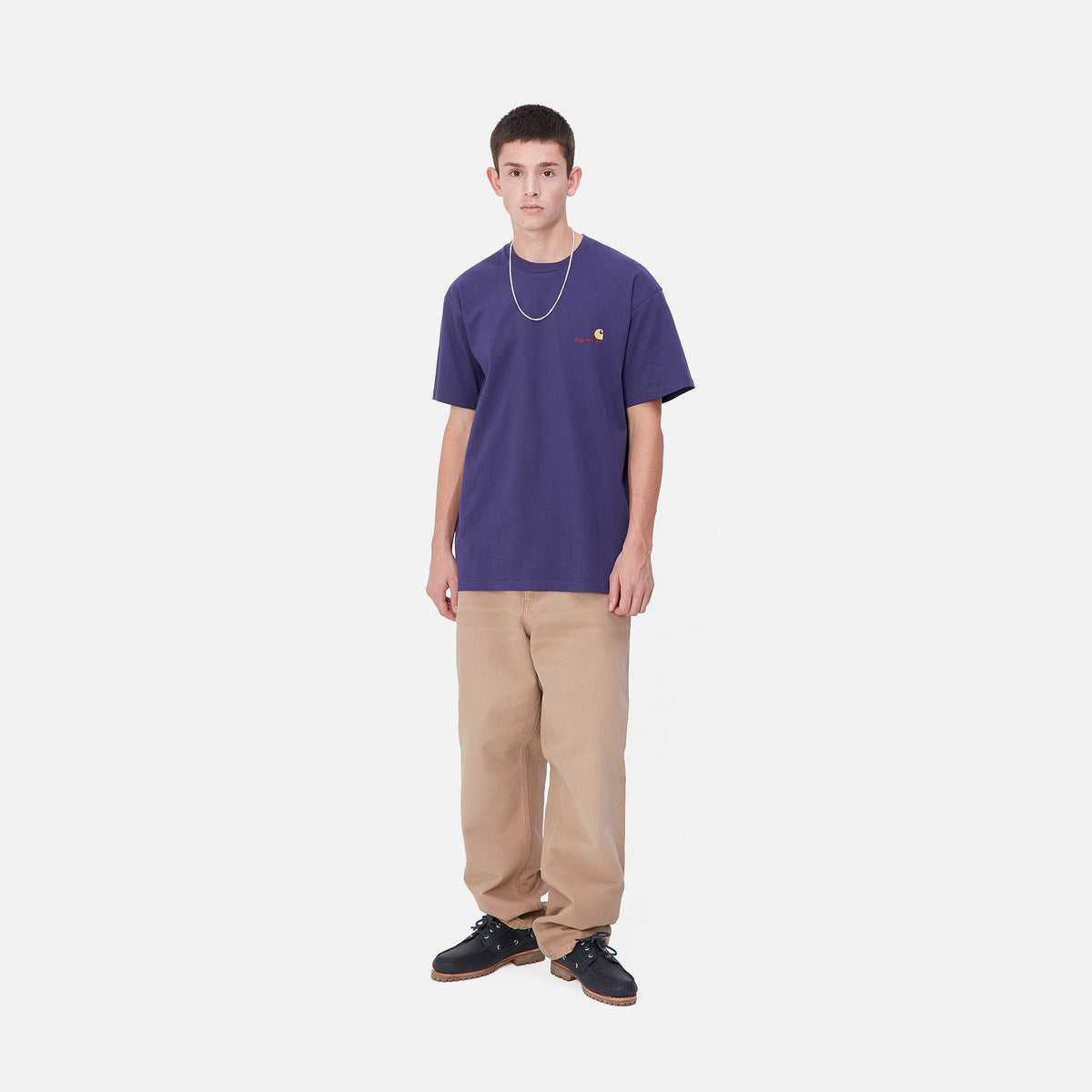 S/S AMERICAN SCRIPT T-SHIRT - Aura 4