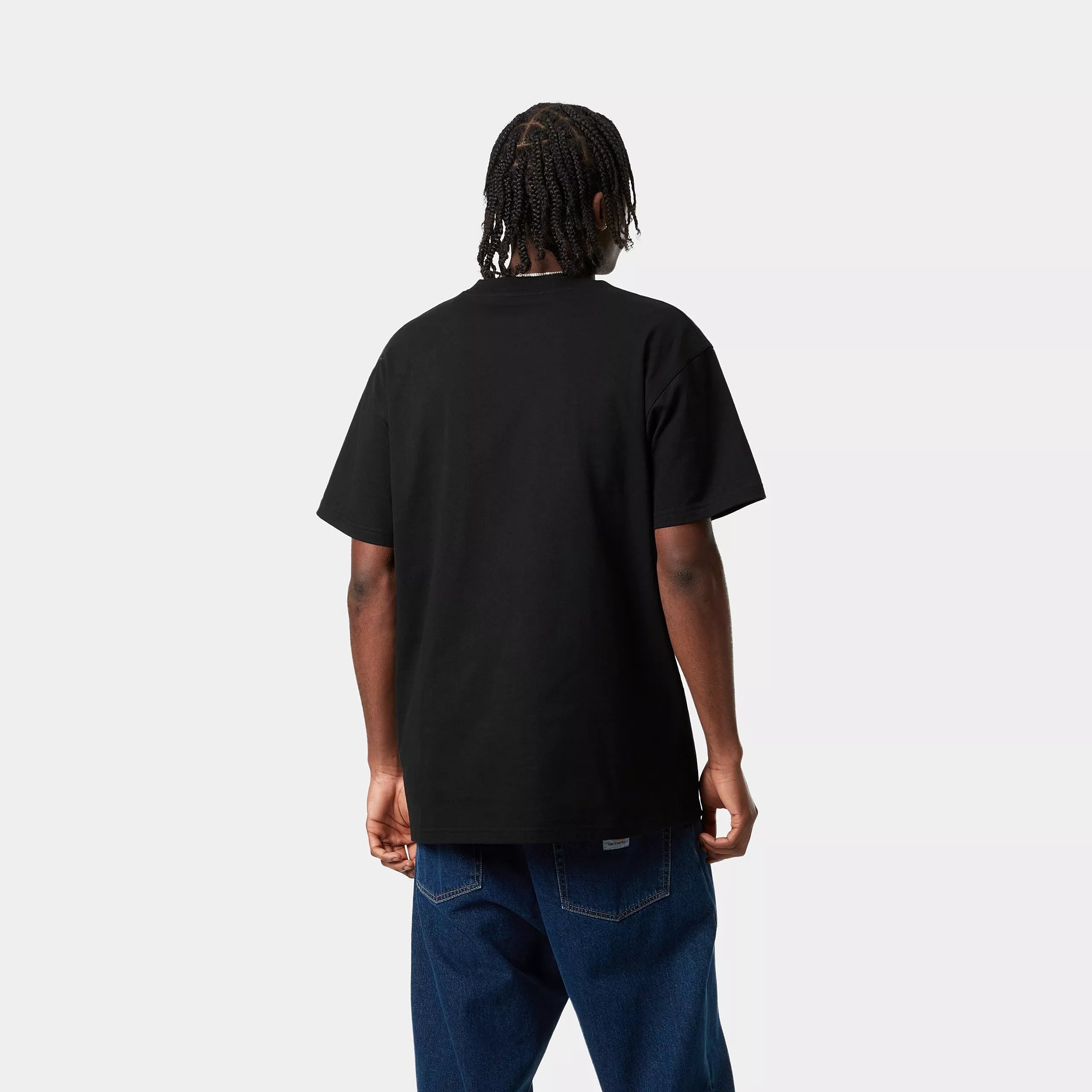 S/S AMERICAN SCRIPT T-SHIRT - Black