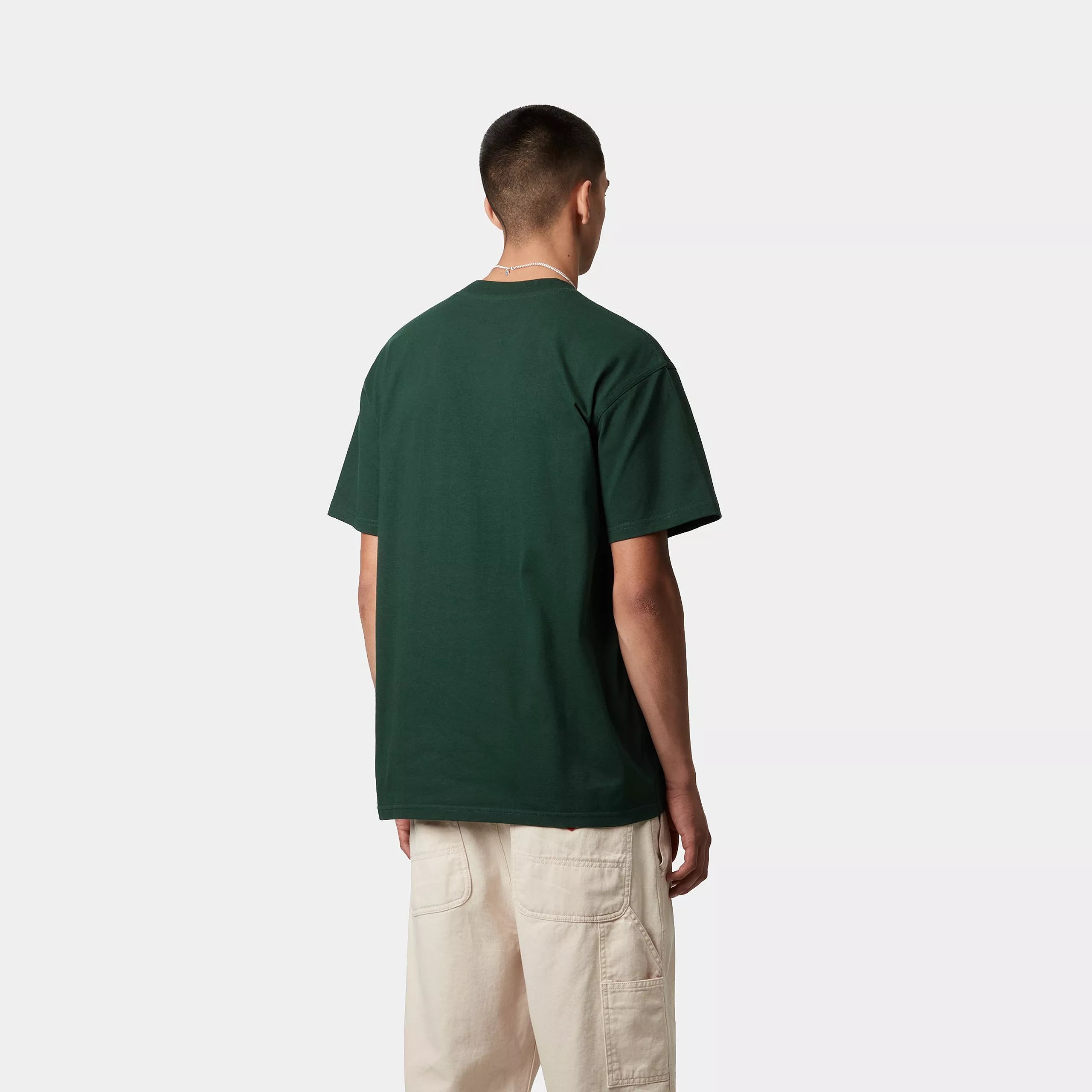 S/S AMERICAN SCRIPT T-SHIRT - Conifer 3