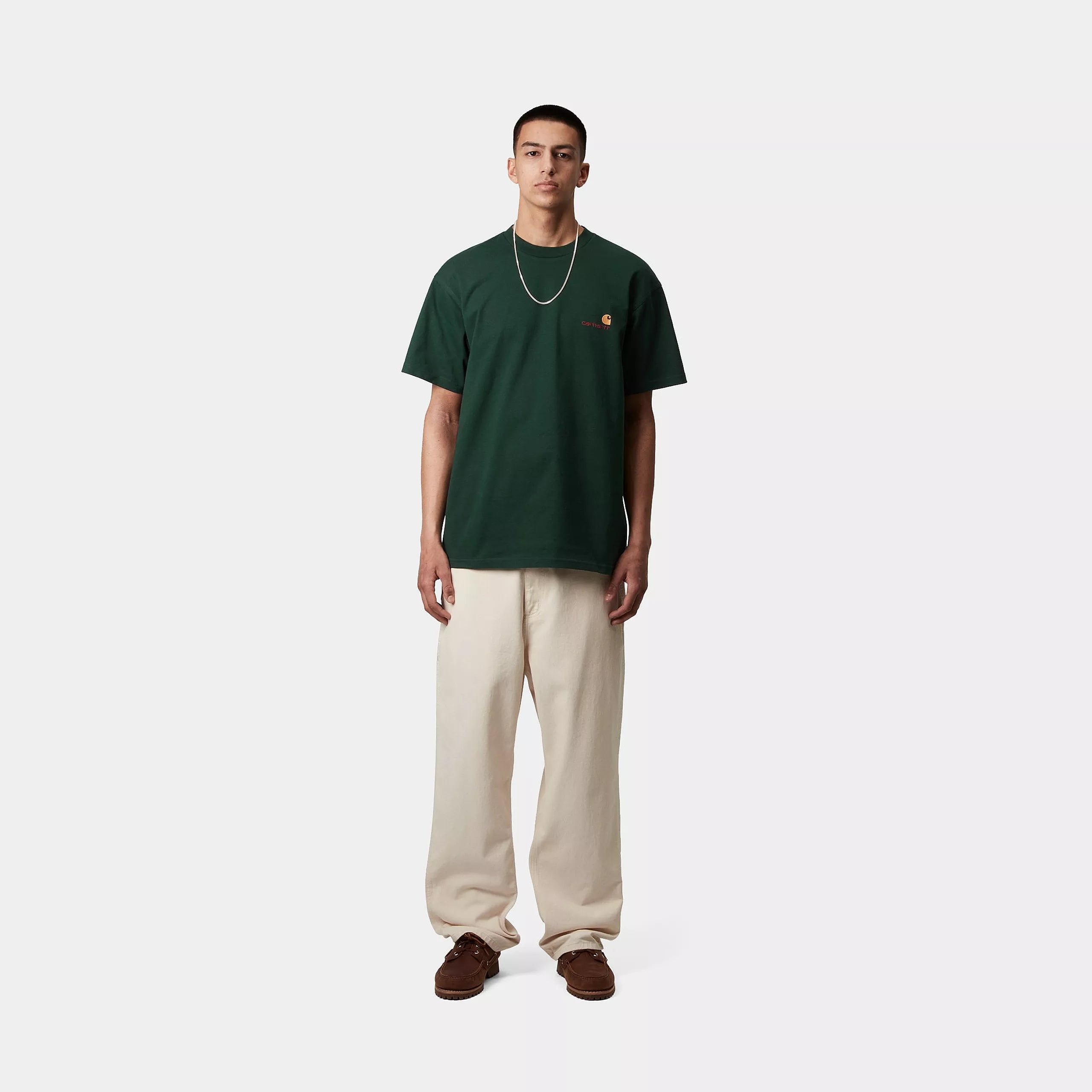 S/S AMERICAN SCRIPT T-SHIRT - Conifer 4