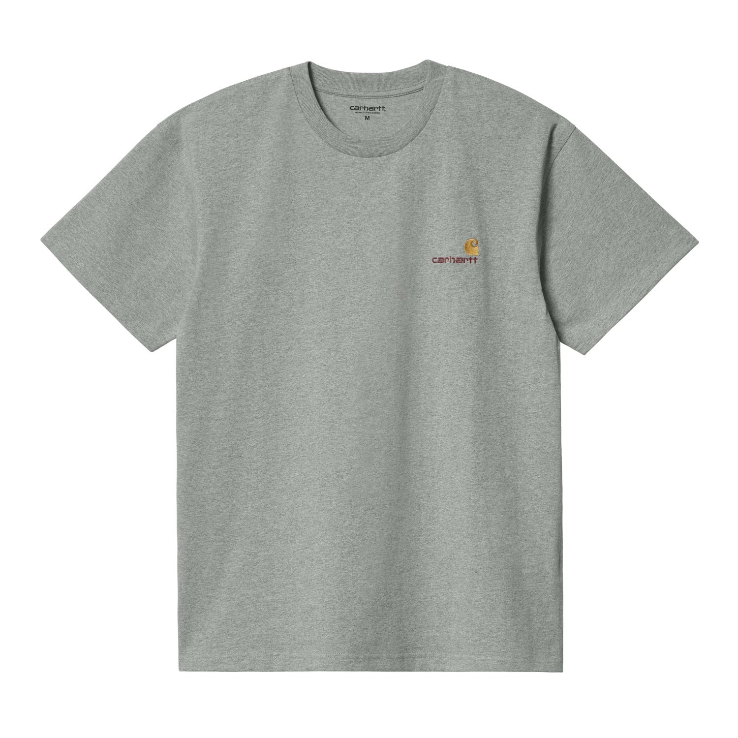 S/S AMERICAN SCRIPT T-SHIRT - Grey Heather