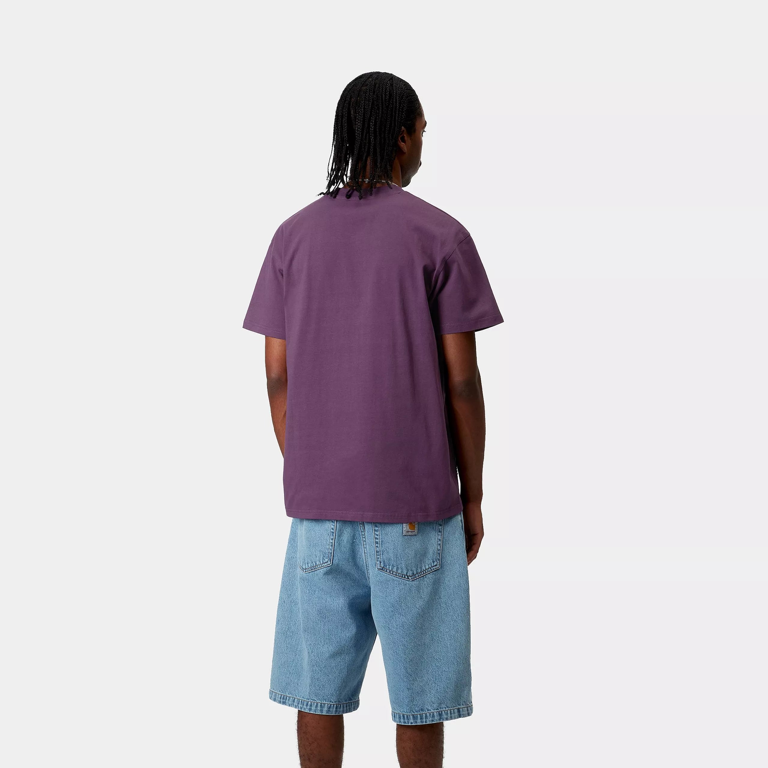 S/S AMERICAN SCRIPT T-SHIRT - Huckleberry 3