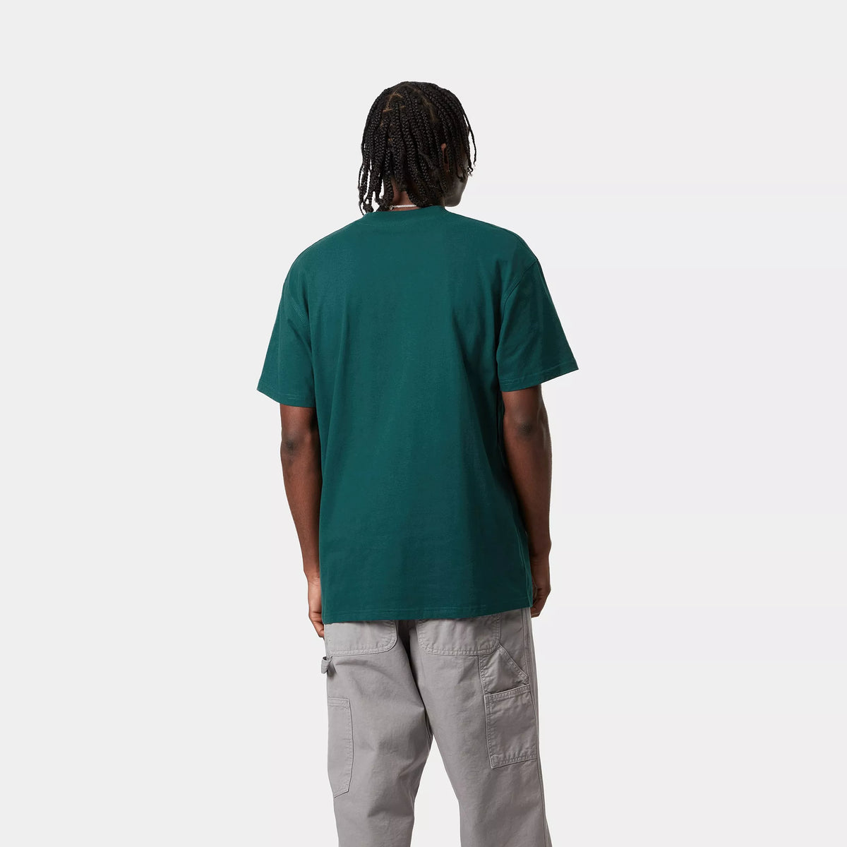 S/S AMERICAN SCRIPT T-SHIRT - Malachite 3