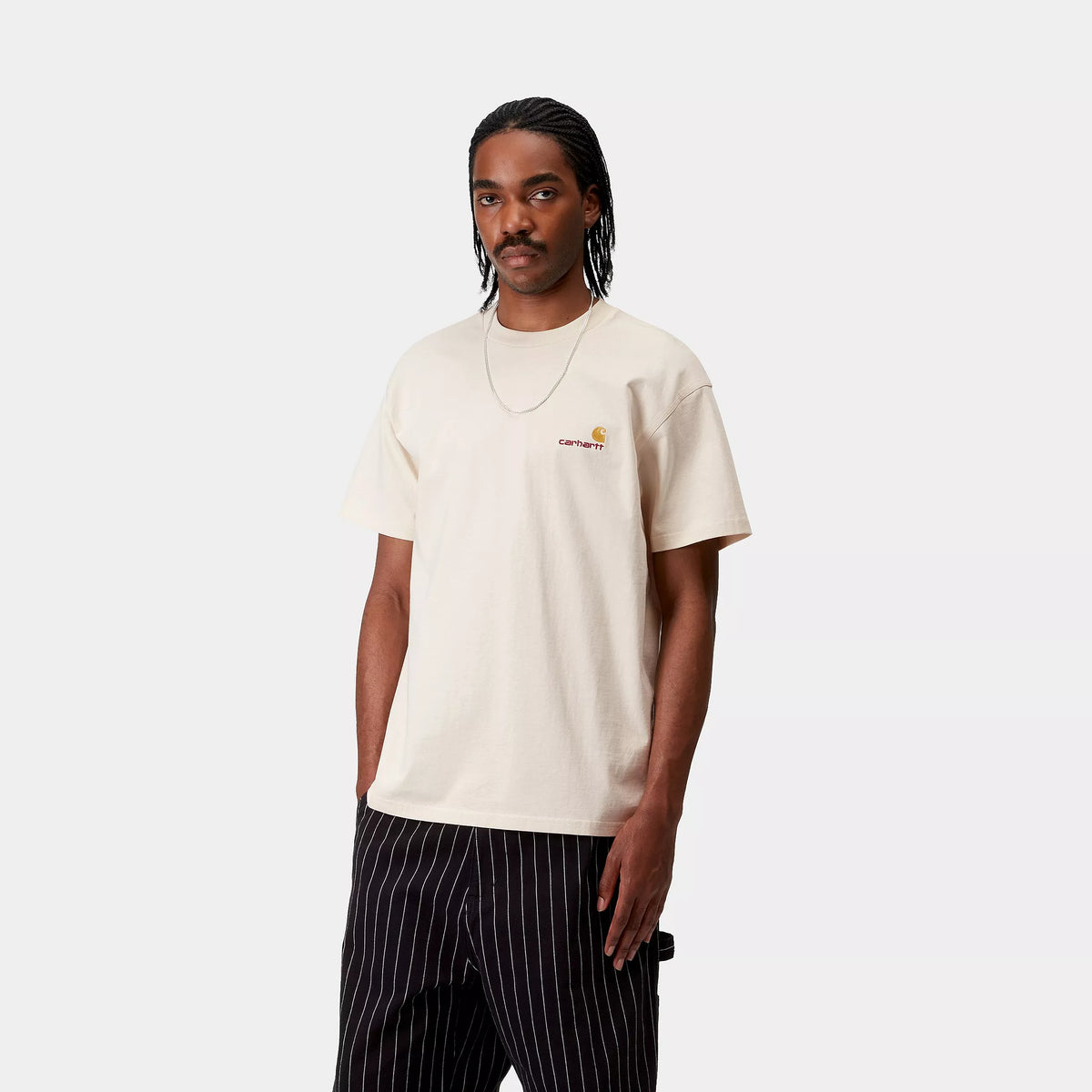 S/S AMERICAN SCRIPT T-SHIRT - Natural 2