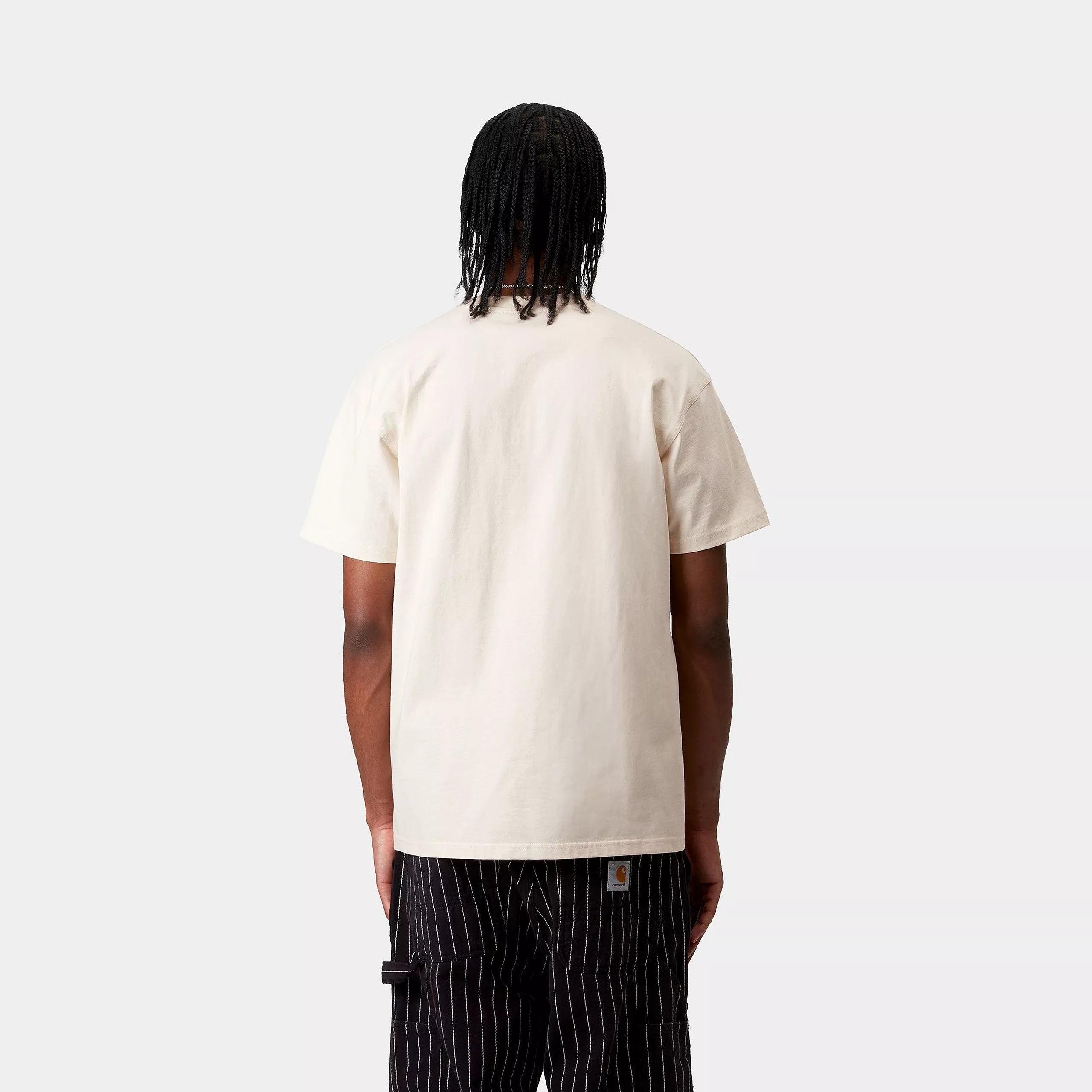 S/S AMERICAN SCRIPT T-SHIRT - Natural