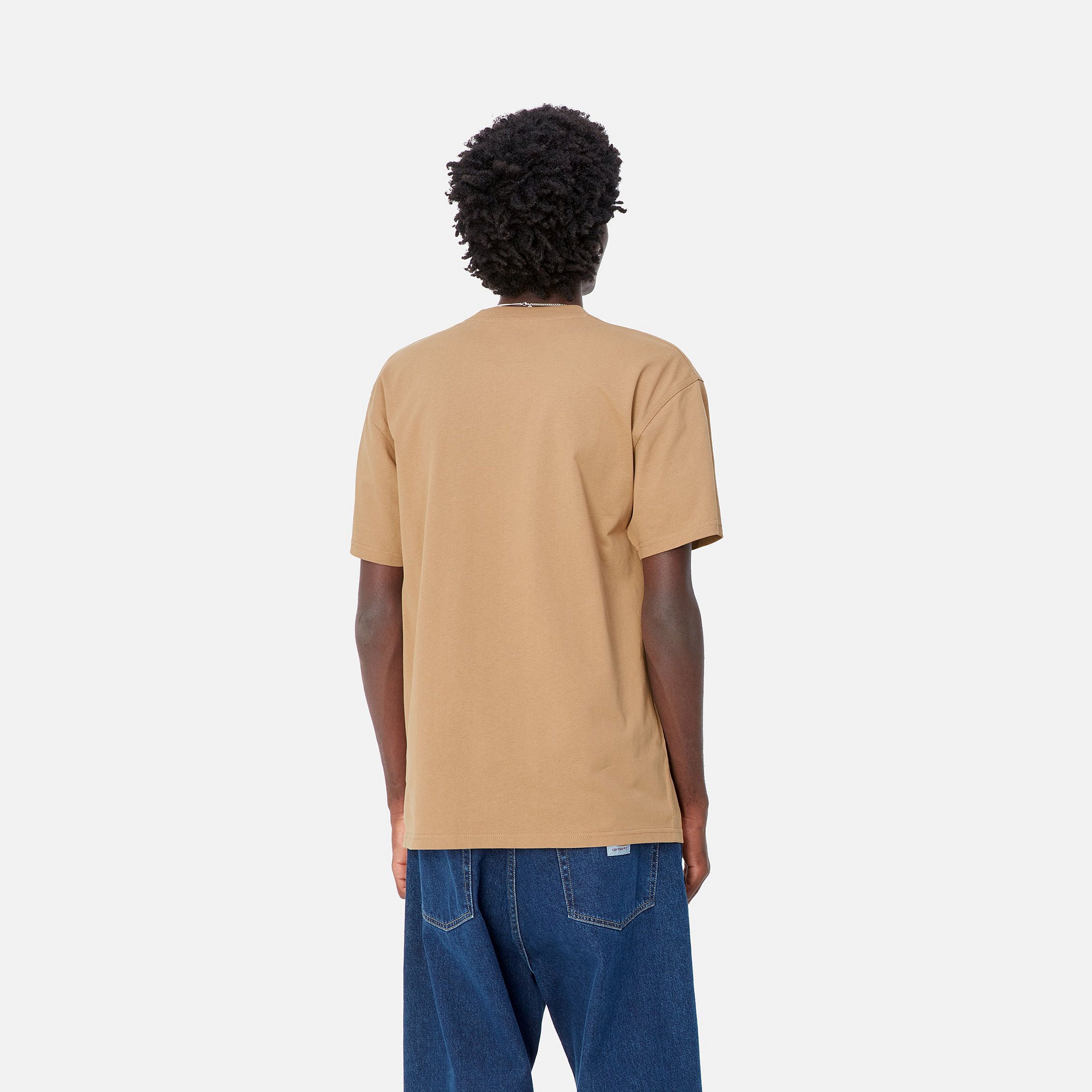 S/S AMERICAN SCRIPT T-SHIRT - Peanut