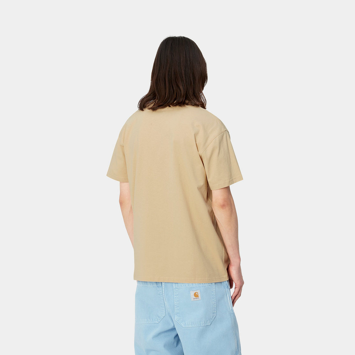 S/S AMERICAN SCRIPT T-SHIRT - Rattan 3