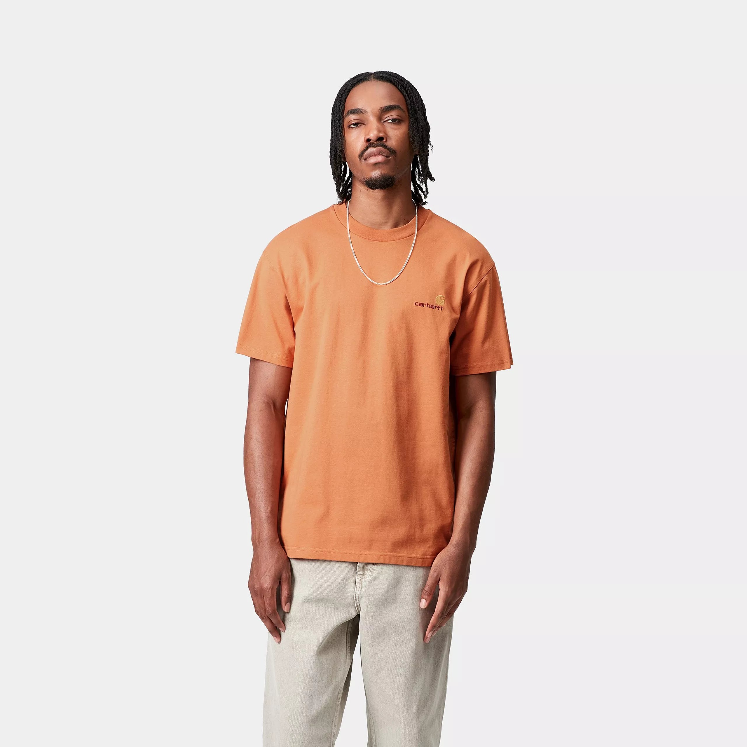S/S AMERICAN SCRIPT T-SHIRT - Redhaven