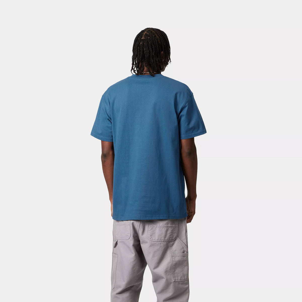 S/S AMERICAN SCRIPT T-SHIRT - Sodalite 3