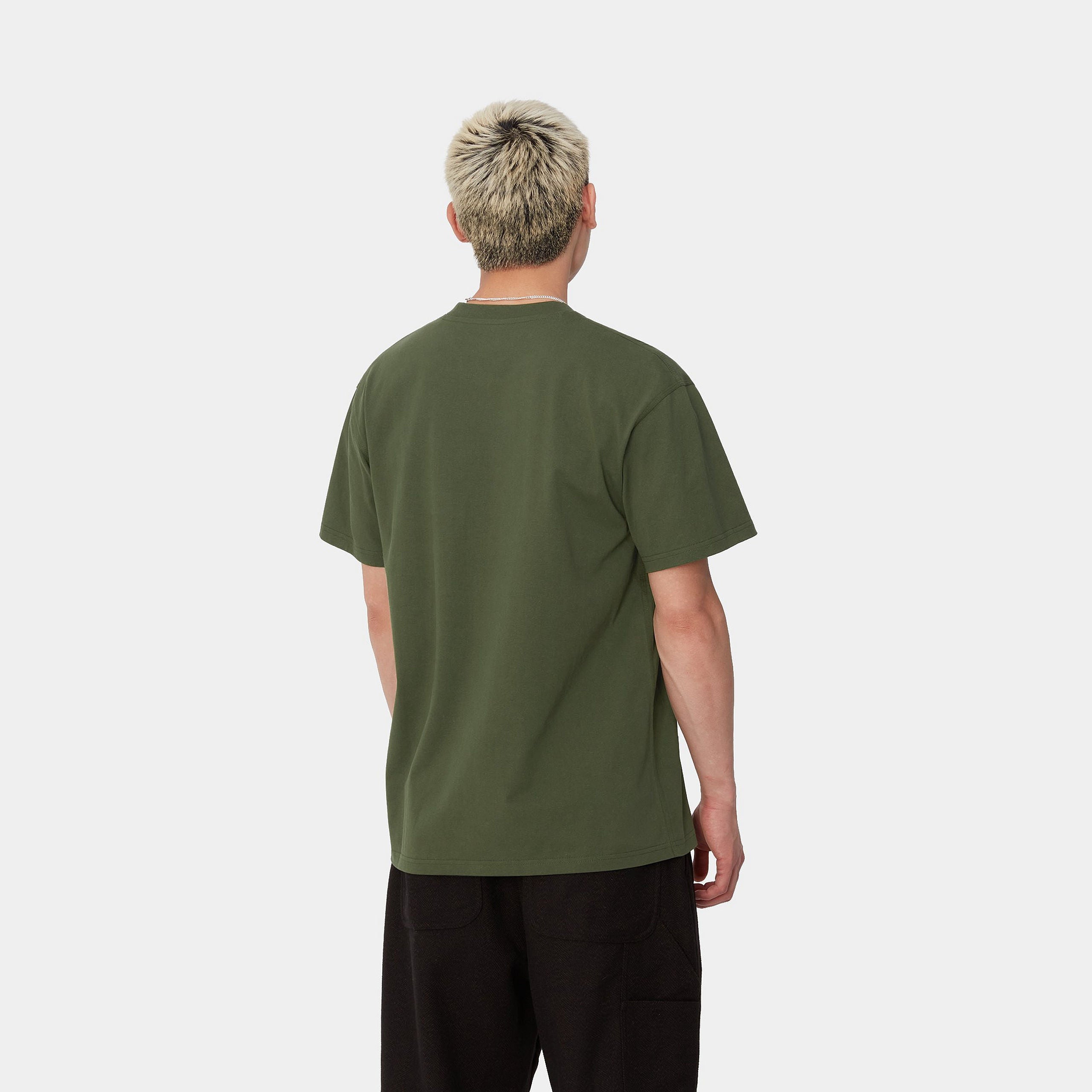 S/S AMERICAN SCRIPT T-SHIRT - Tarragon