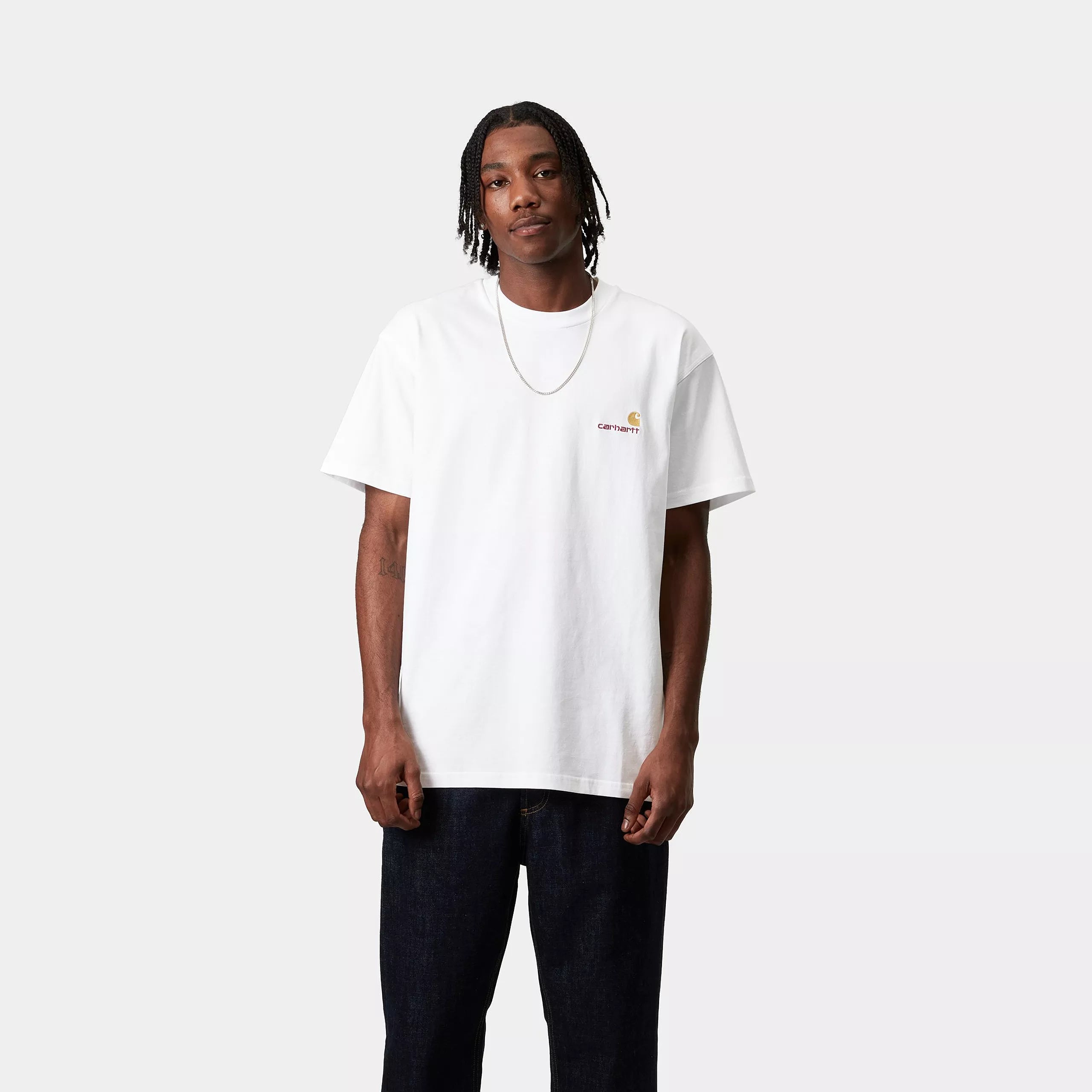 S/S AMERICAN SCRIPT T-SHIRT - White