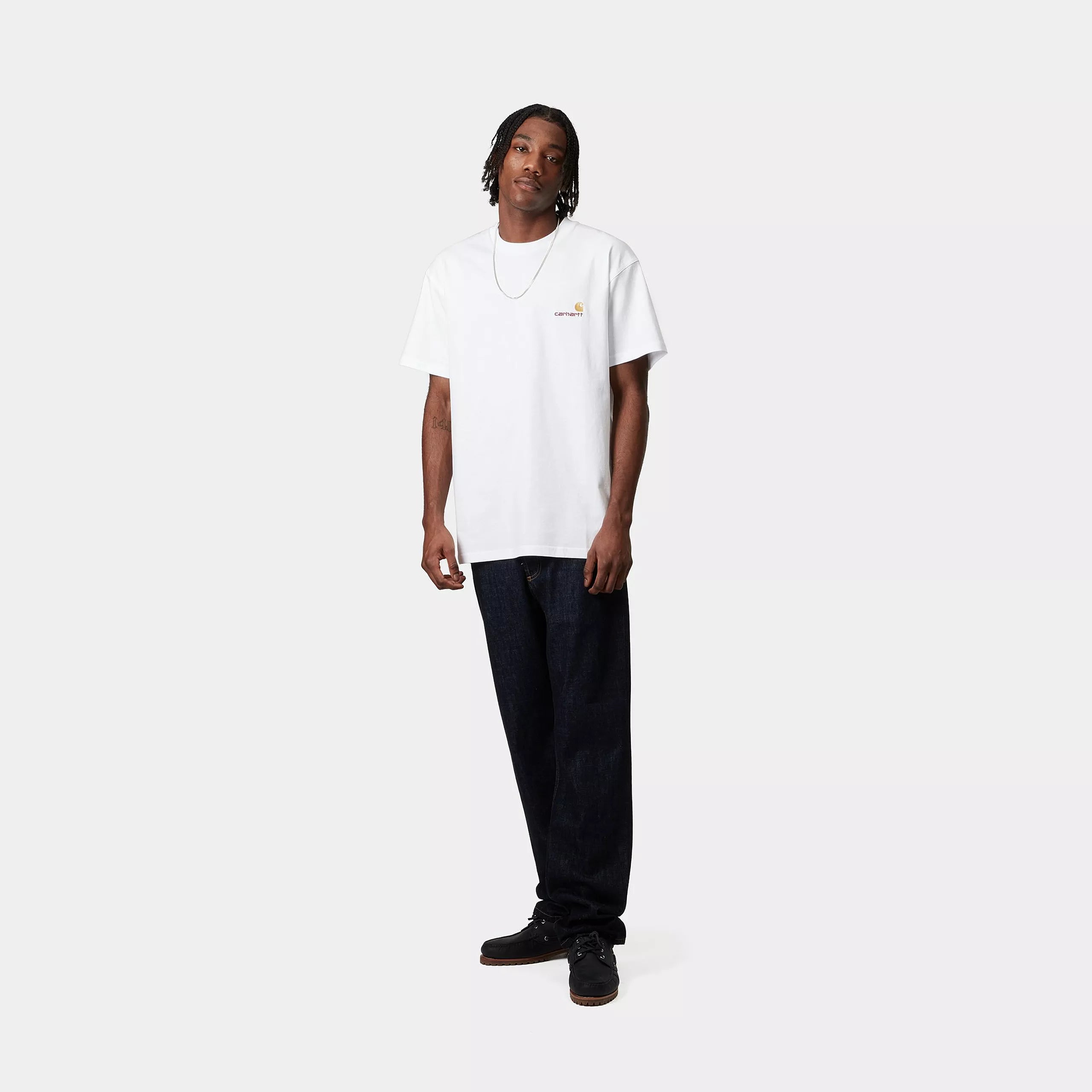 S/S AMERICAN SCRIPT T-SHIRT - White