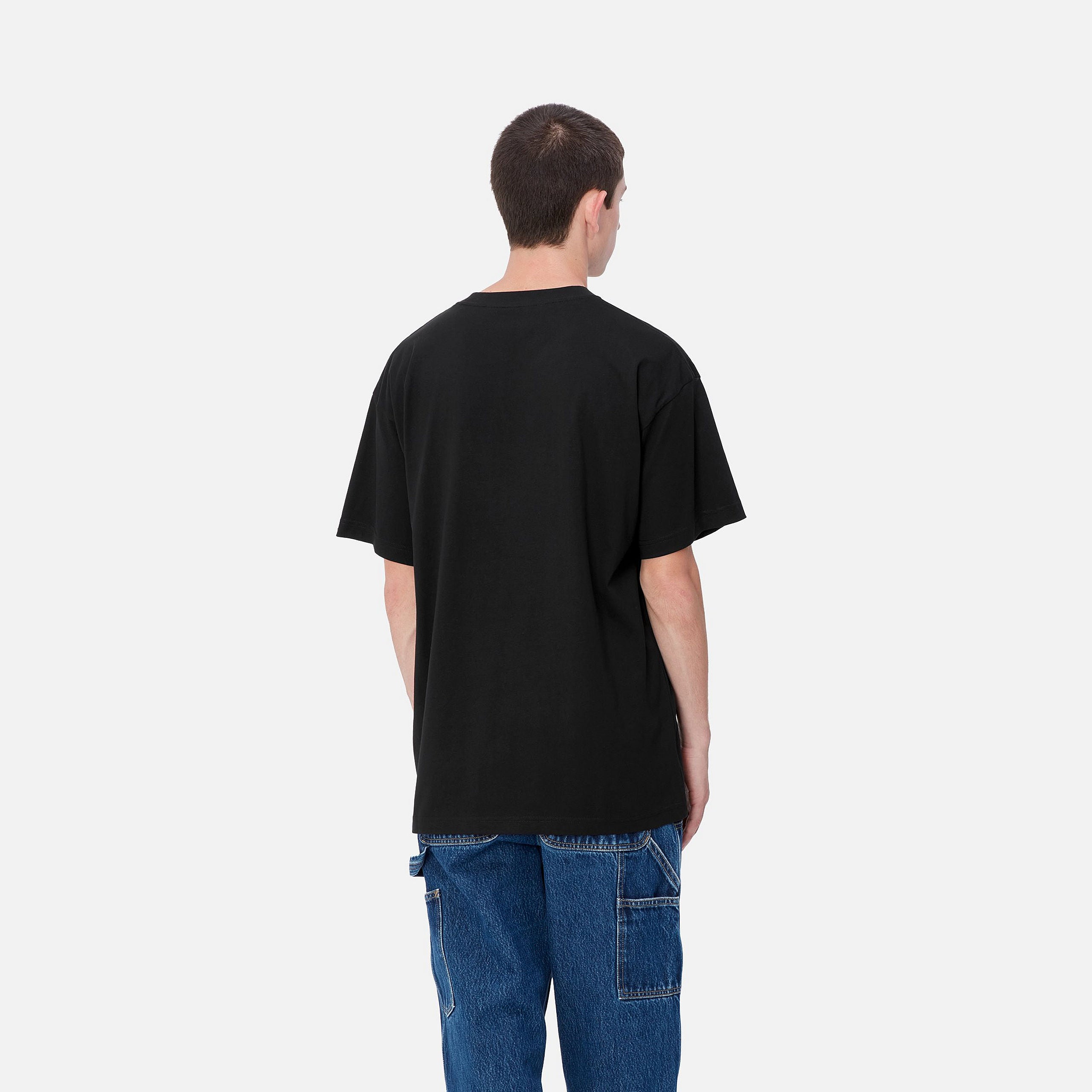 S/S BIB OVERALL T-SHIRT - Black