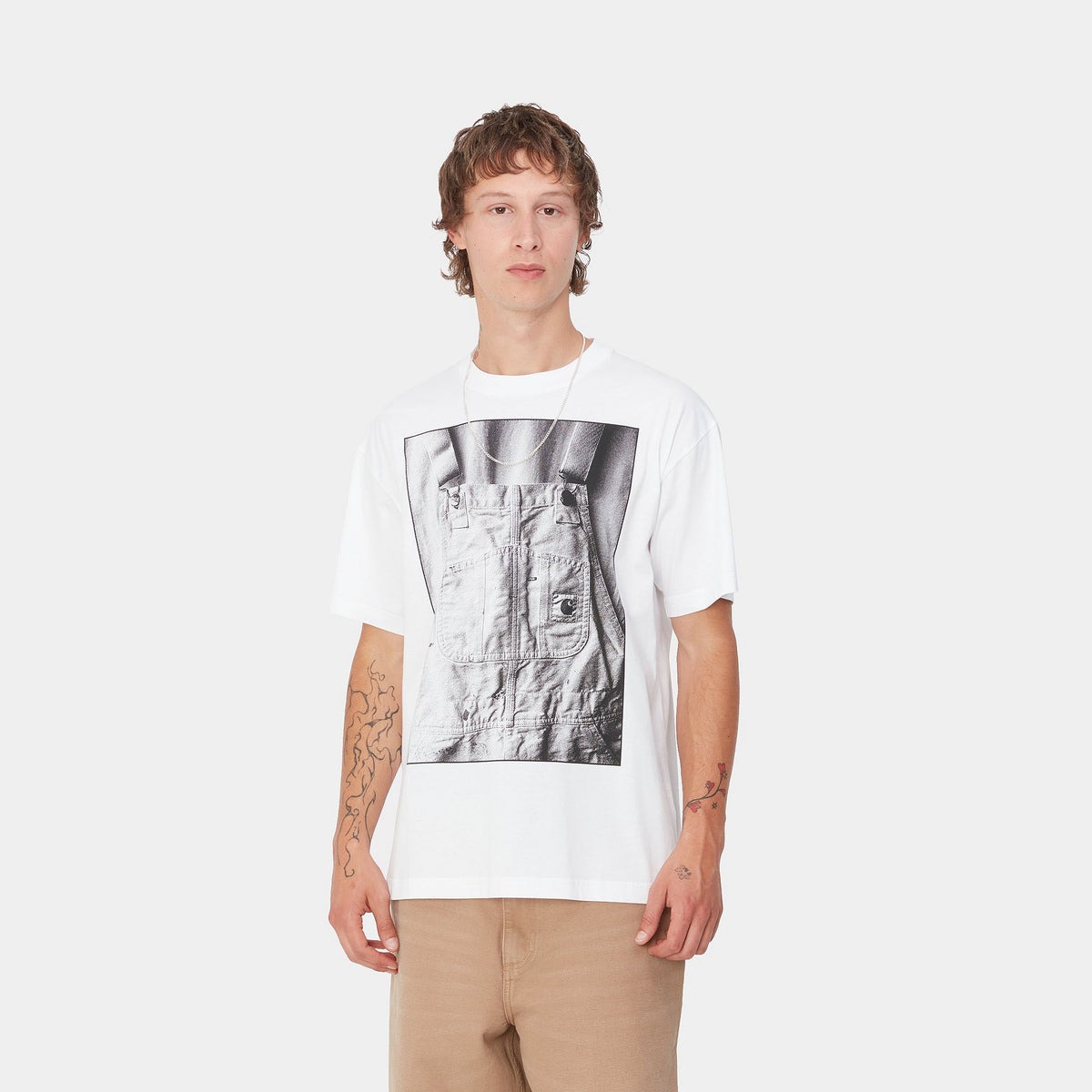 S/S BIB OVERALL T-SHIRT - White 2