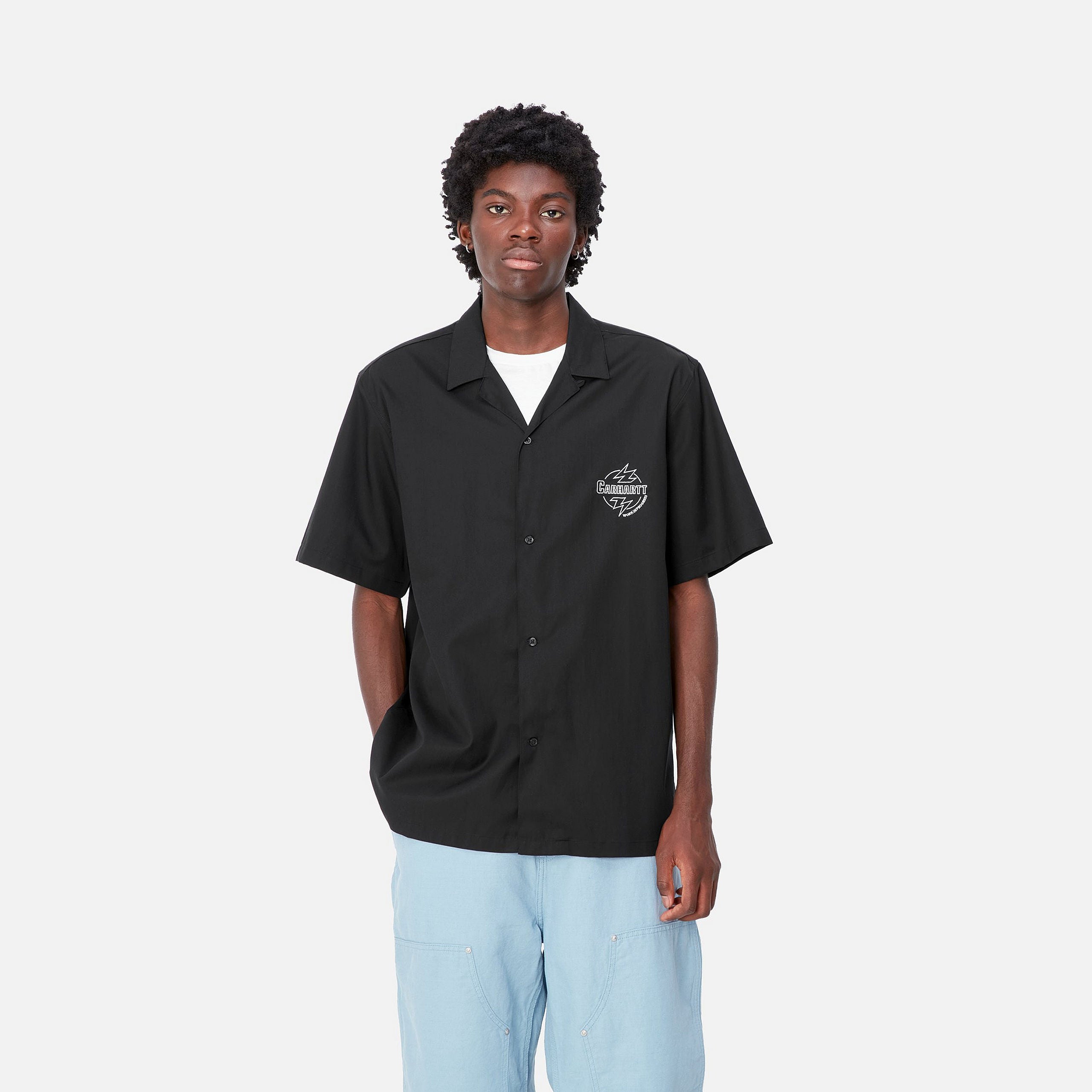 S/S BLAZE SHIRT - Black / Wax 2