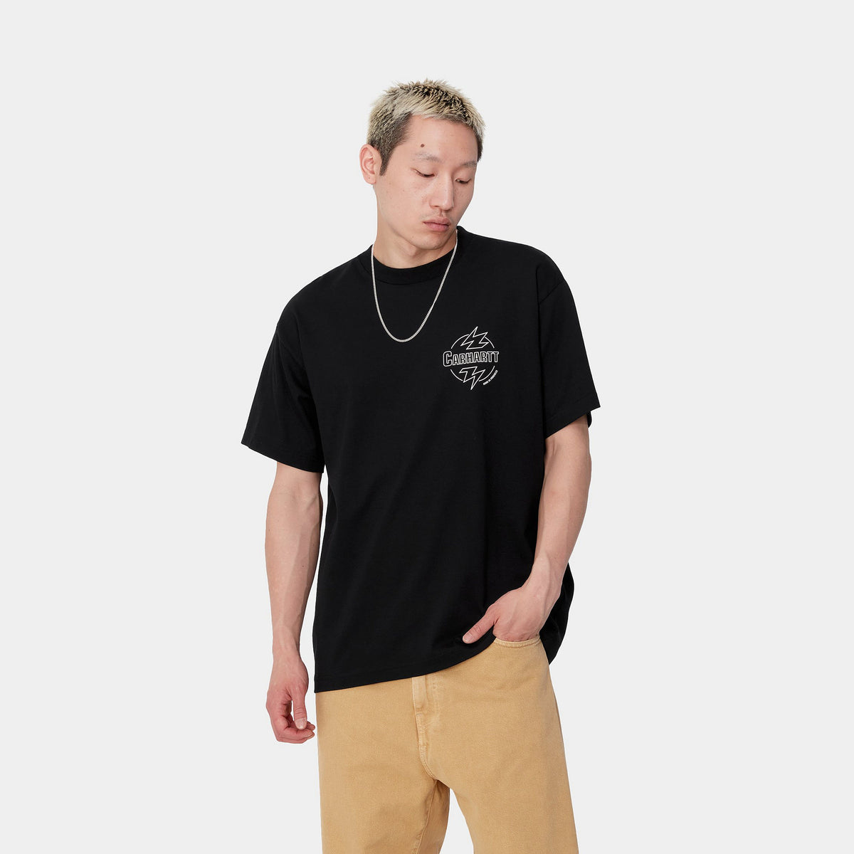 S/S BLAZE T-SHIRT - Black / Wax 2