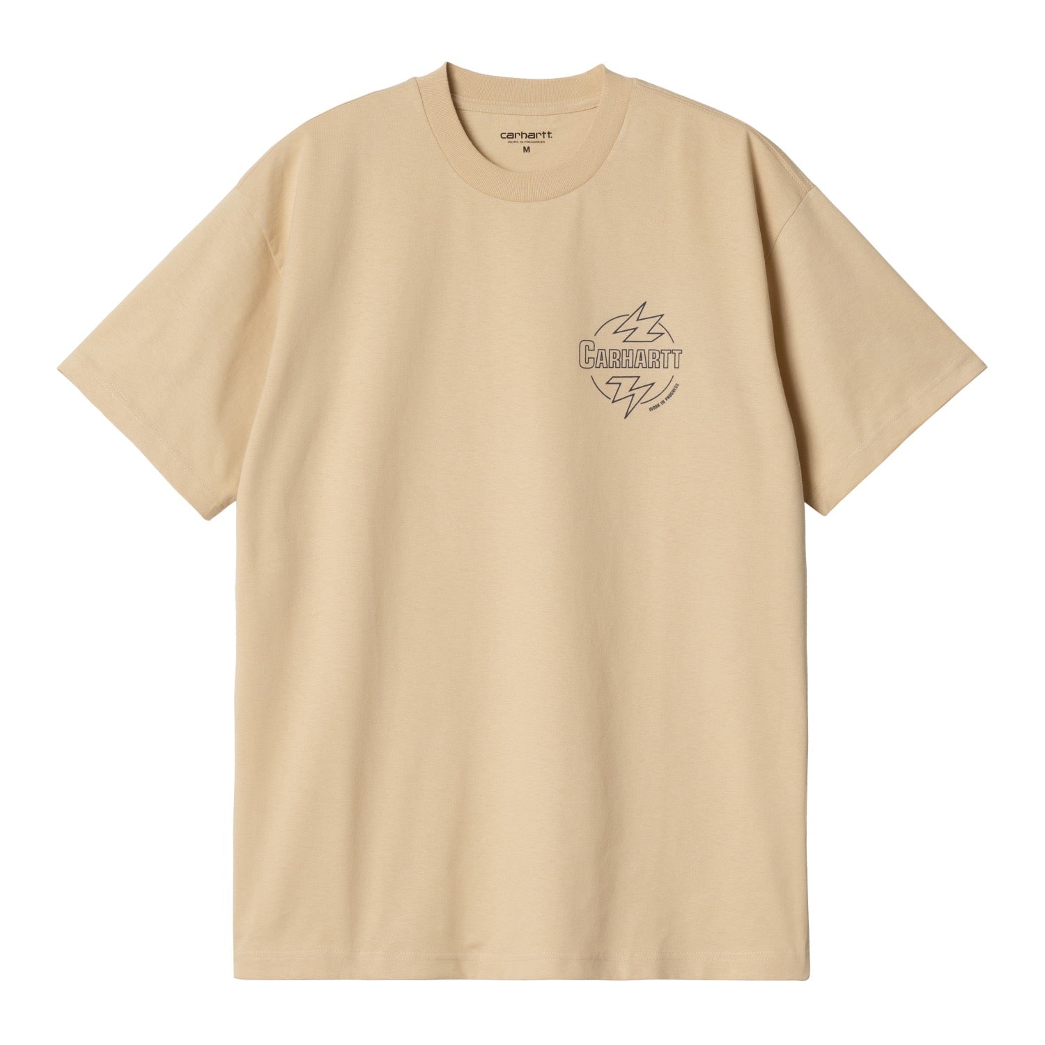 S/S BLAZE T-SHIRT - Cornsilk / Air Force Blue 1