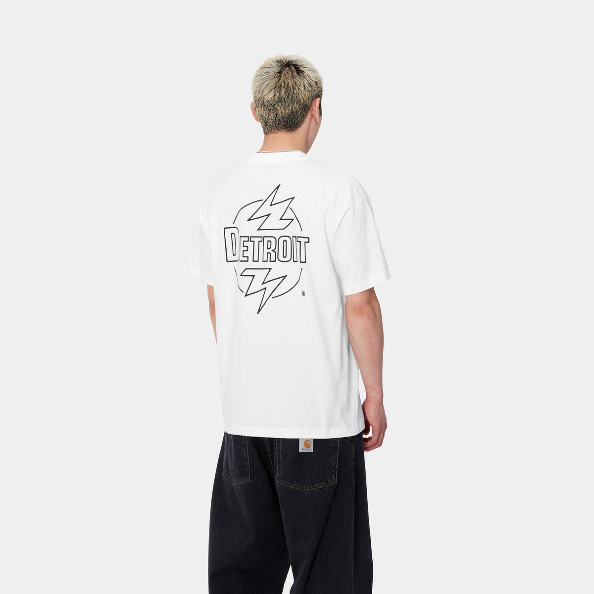S/S BLAZE T-SHIRT - White / Black 3