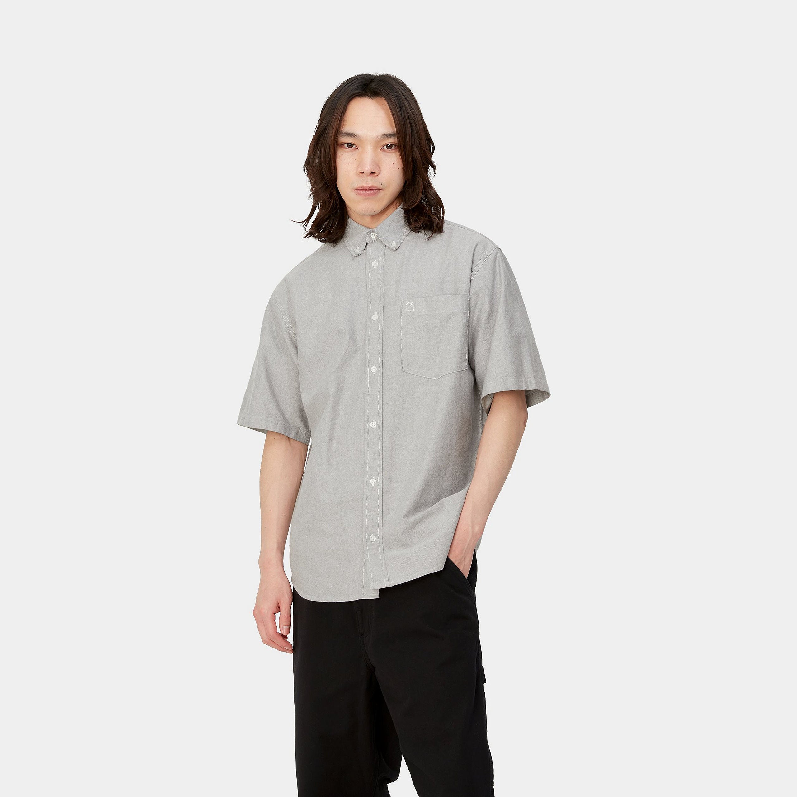 S/S BRAXTON SHIRT - Charcoal / Wax