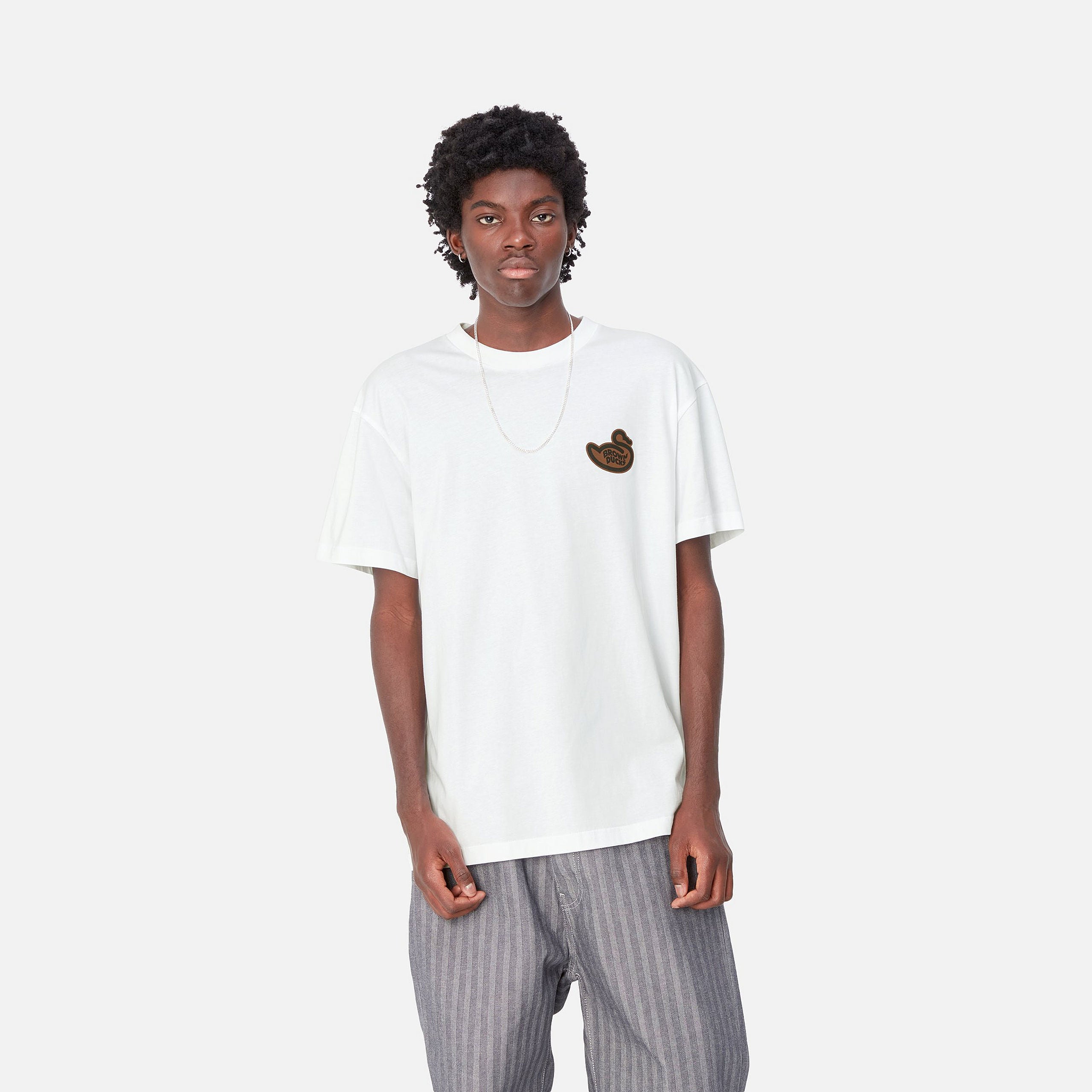 S/S BROWN DUCKS T-SHIRT - White