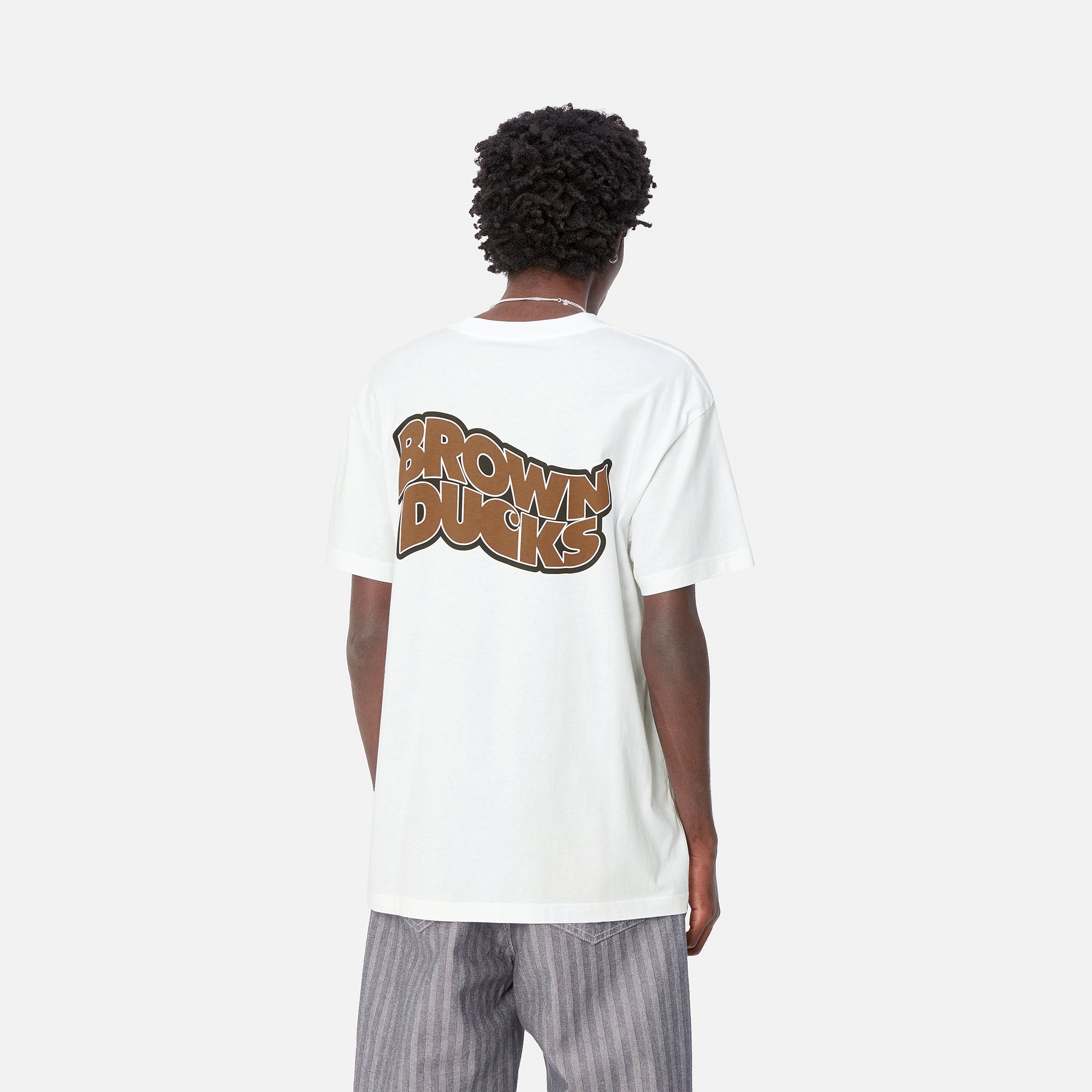 S/S BROWN DUCKS T-SHIRT - White