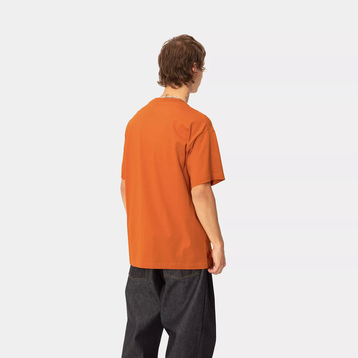 S/S BRUSH WIP T-SHIRT - Turmeric 3