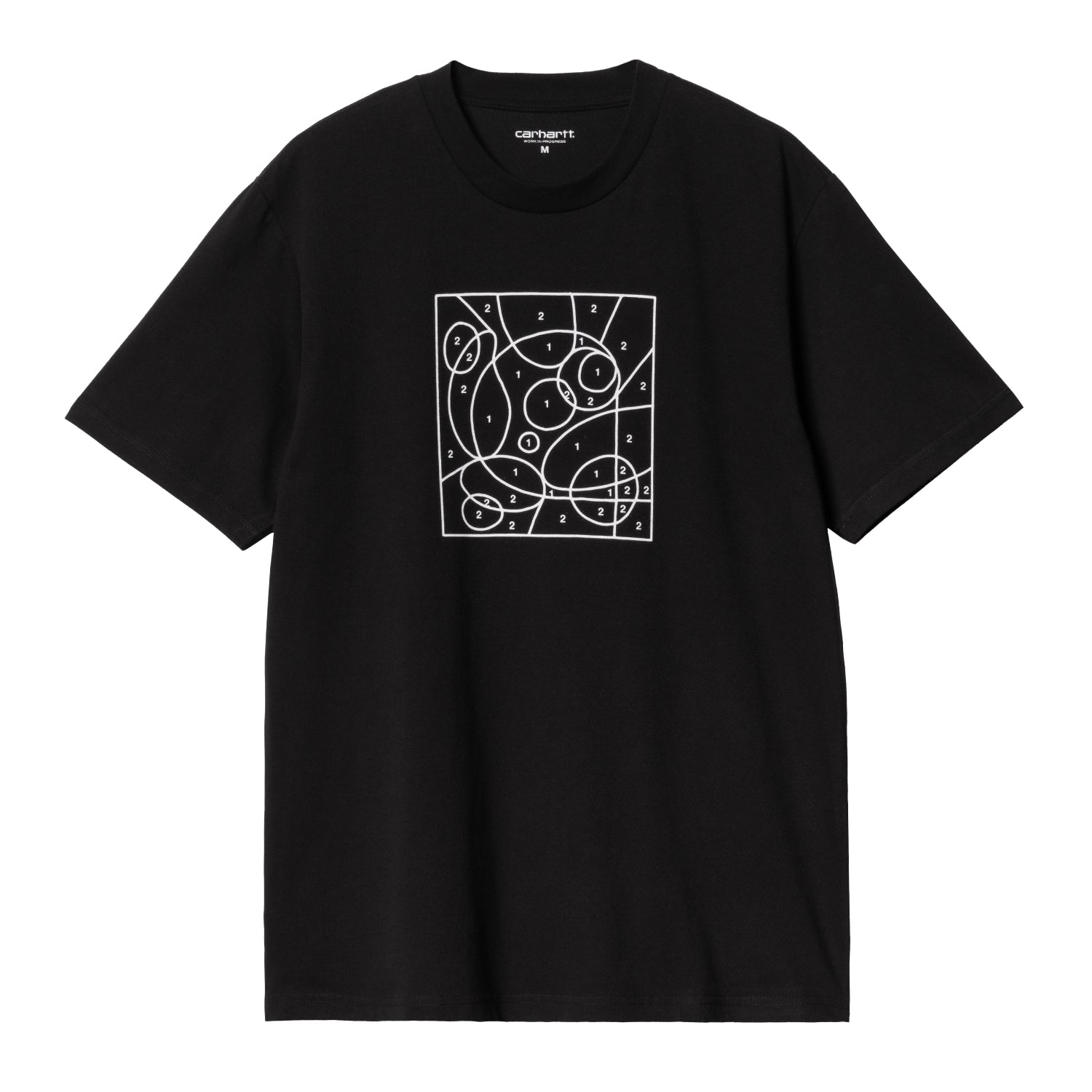 S/S BY THE NUMBERS T-SHIRT - Black / White 1