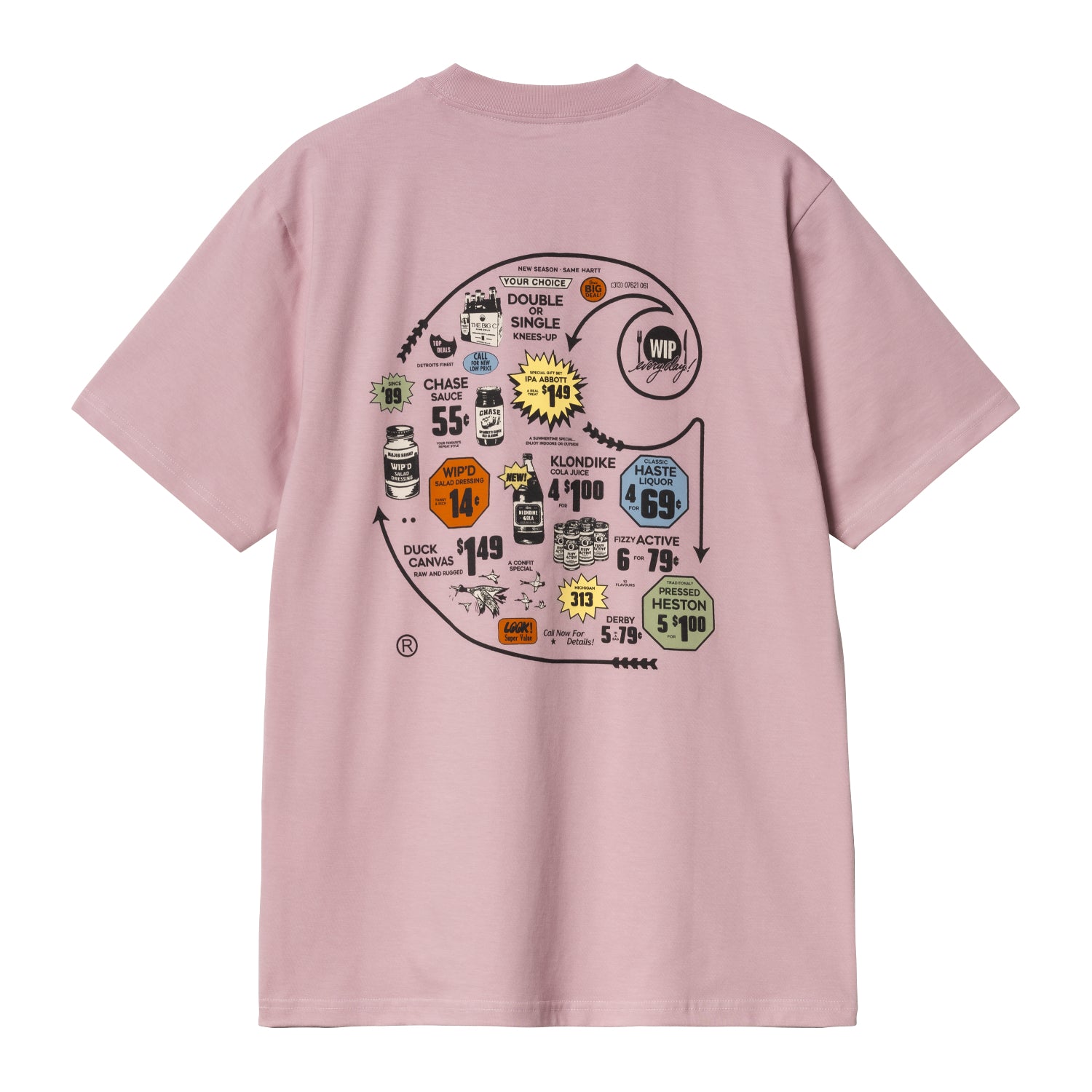 S/S CATALOGUE C LOGO T-SHIRT - Hortensia