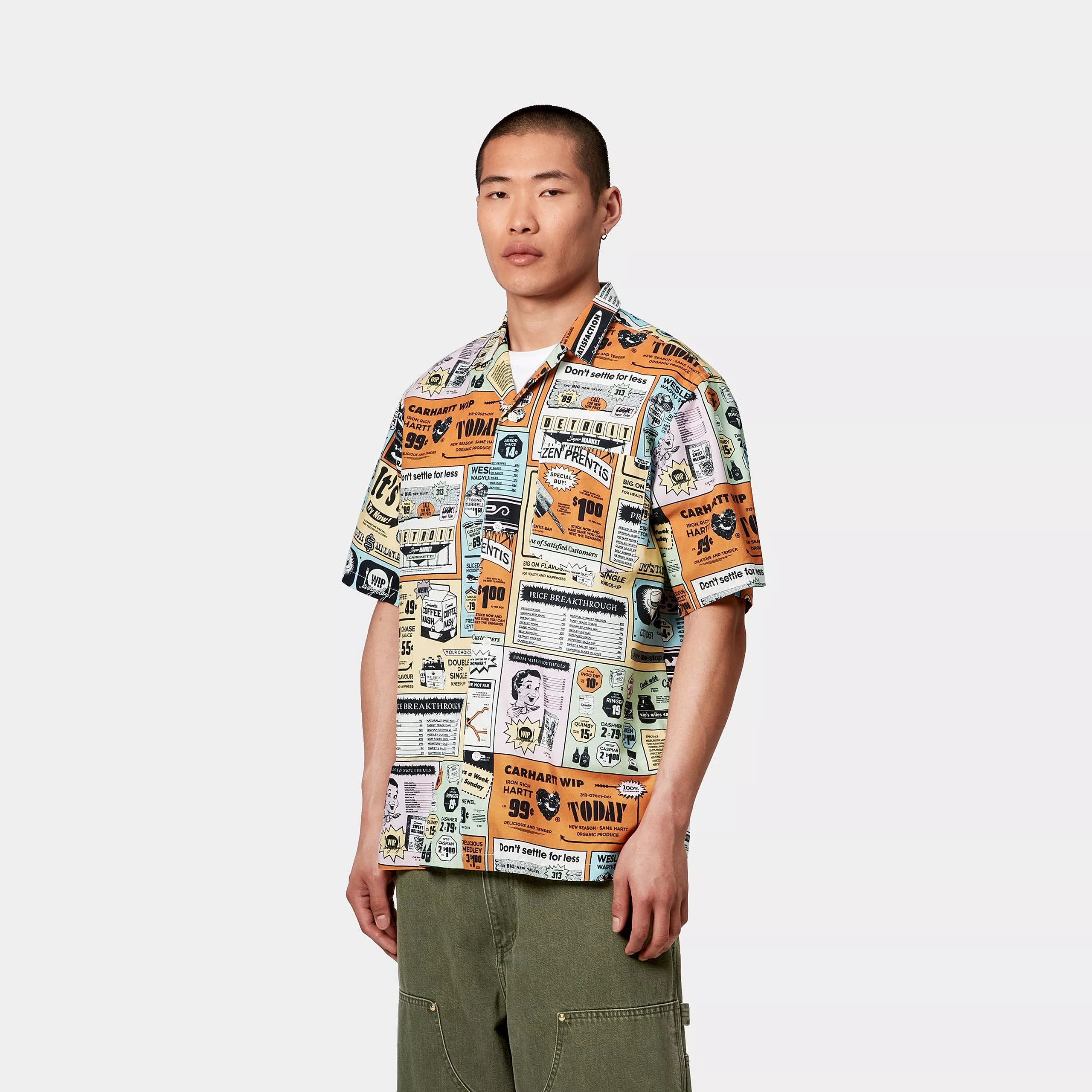 S/S CATALOGUE SHIRT - Catalogue Print / Hue 2